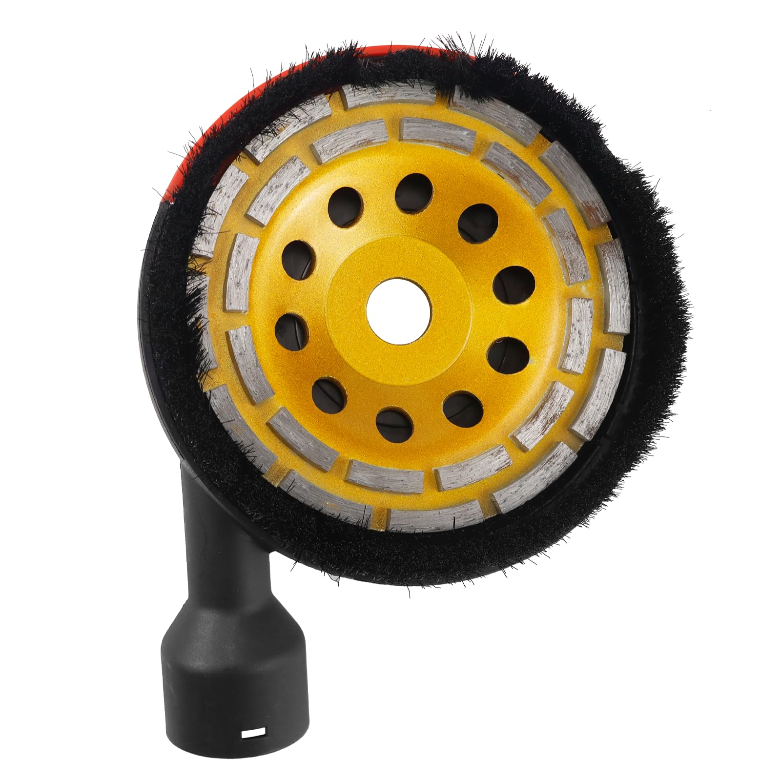 Cappa di aspirazione per smerigliatrice per calcestruzzo, 125 mm, cappa di aspirazione, smerigliatrice angolare 115/125/150 mm, aspirazione con mola diamantata per calcestruzzo (150 mm x 15