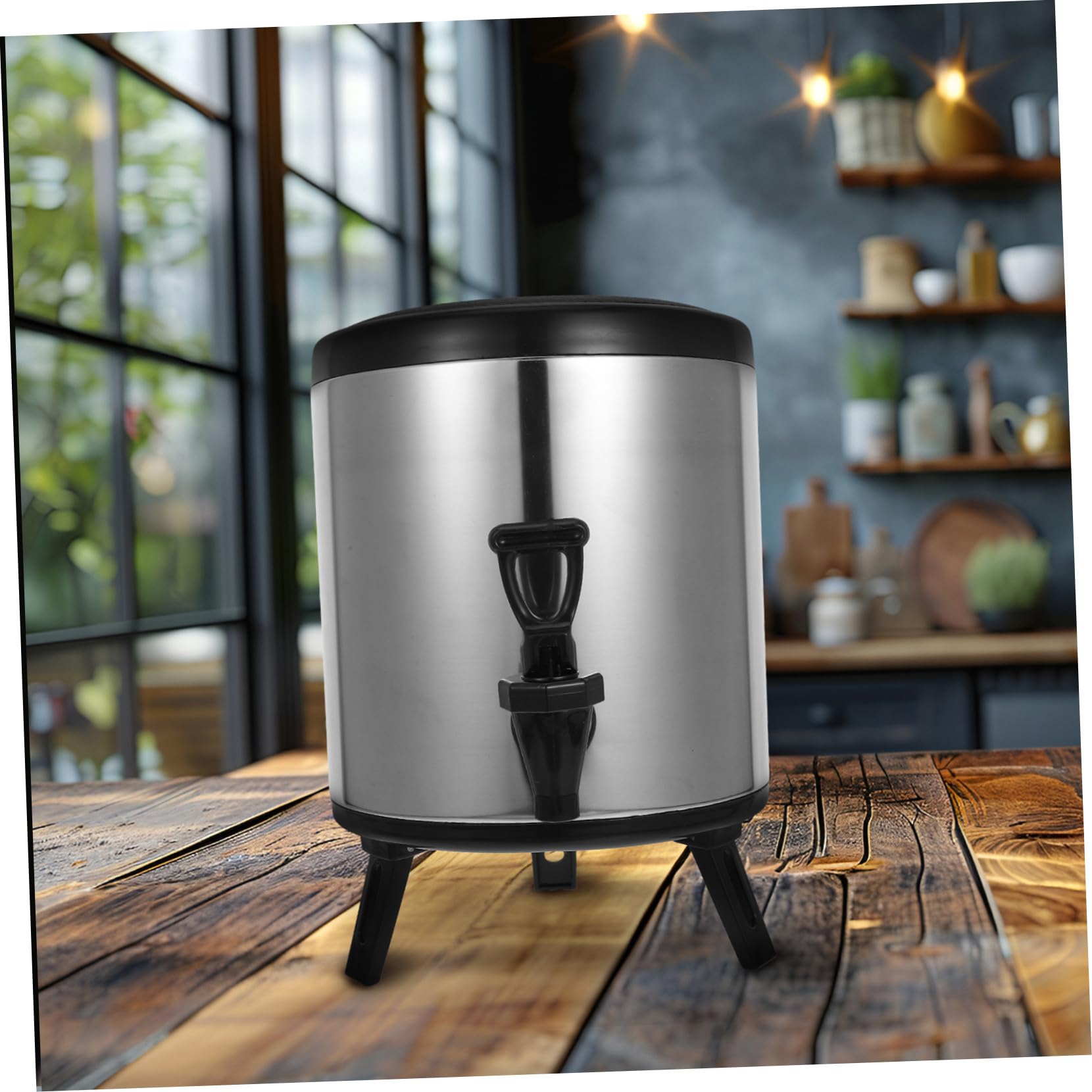Garneck Dispensador de Bebidas de Acero Inoxidable de Doble Capa Aislante para Café y Agua Caliente o Fría para Catering Eventos y Uso Comercial