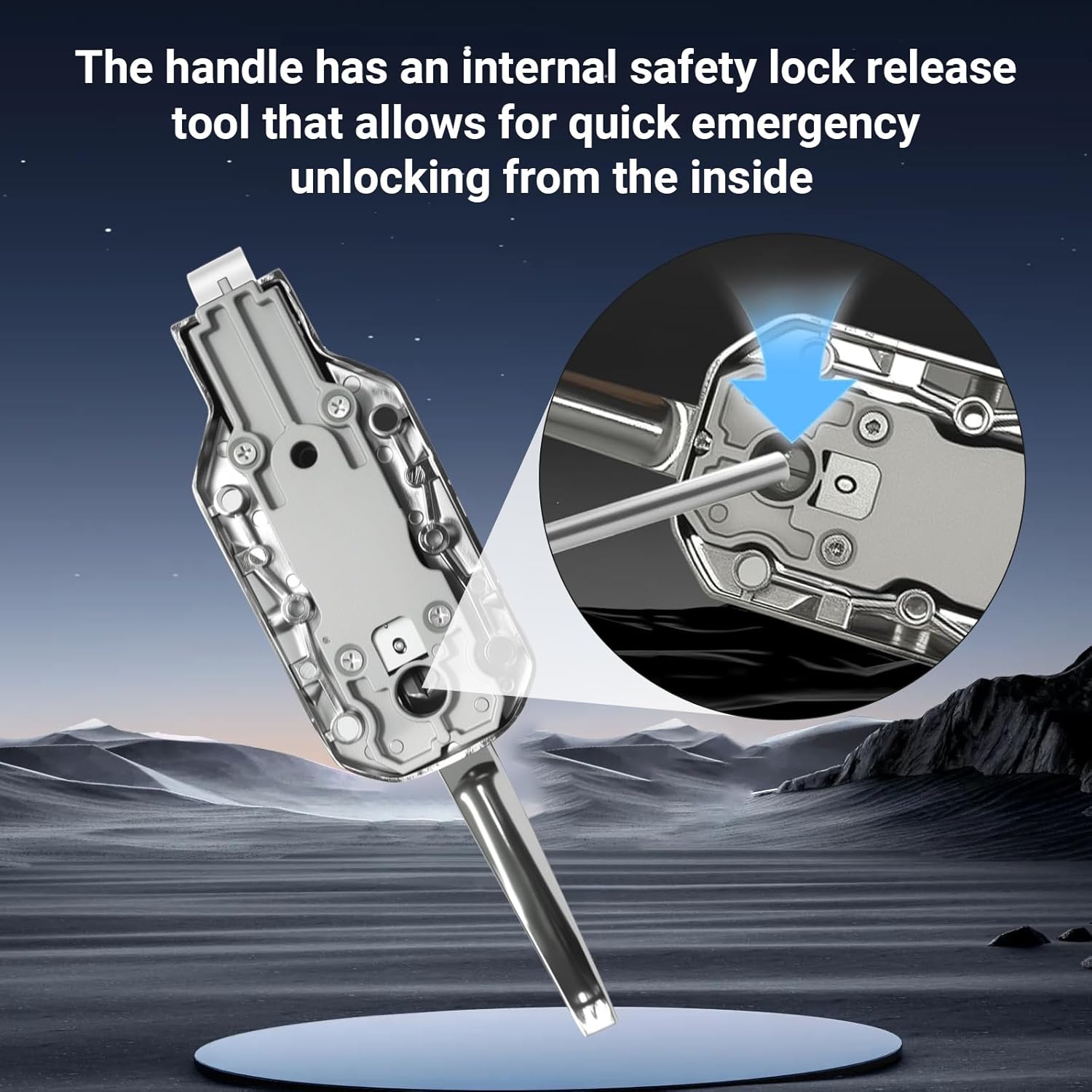 Walk in Freezer Door latches，Walk in Cooler Door Closer Latch Kit，Coolers Radial Latch, Offset -1/8 in to 1/4 in(Flush) 3.9-inch Solid Metal Release Device