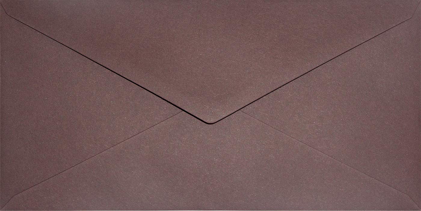Netuno 100 Long red-Brown envelopes DL 110 x 220 mm 4.33 x 8.66 in 120gsm Keaykolour Port Wine Elegant Invitation Envelope Colourful Recycled envelopes for Letters Flyers Business Cards Weddings — image 1