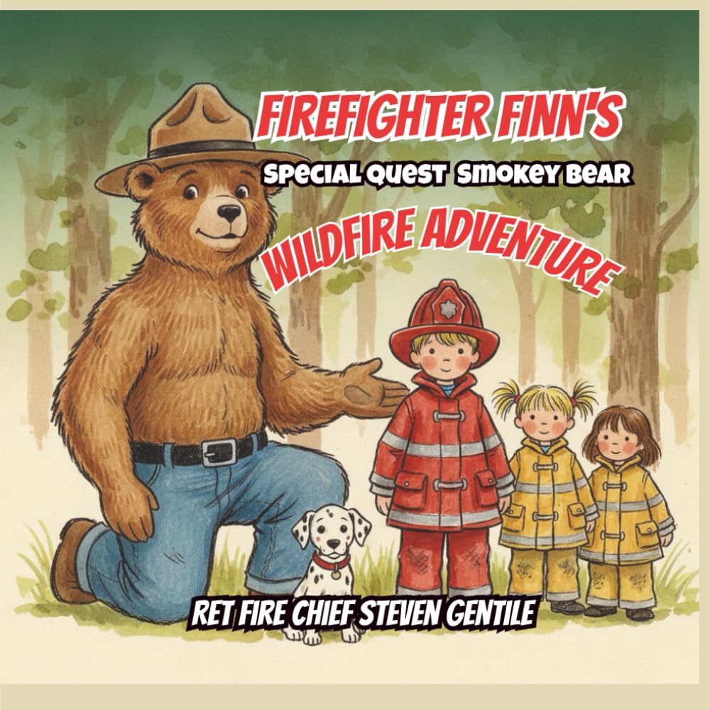 FIREFIGHTER FINN'S WILDFIRE ADVENTURE: A Special Quest with Smokey Bear (new illustrated books for firefighter finn)