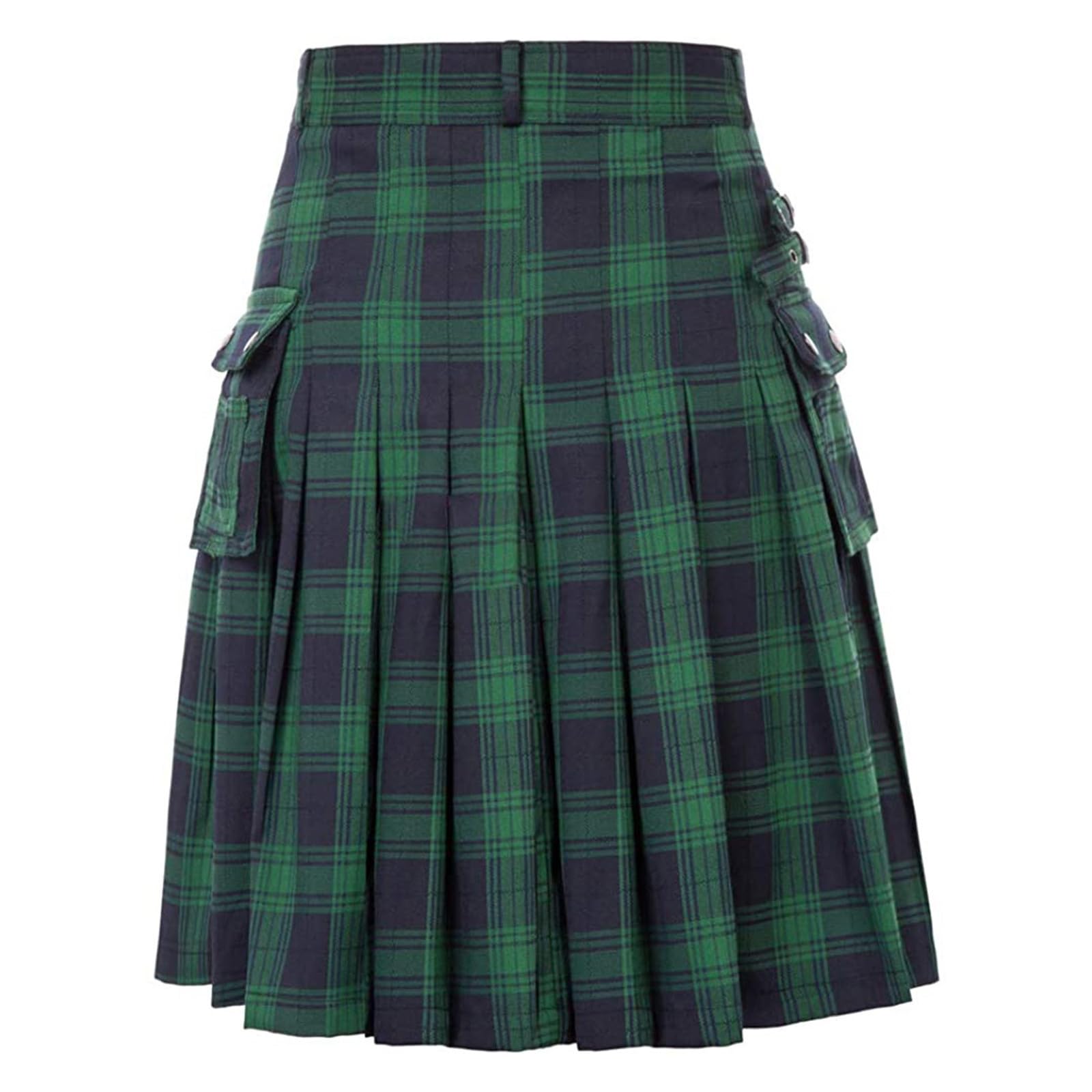 Kilt écossais pour Hommes Taille élastique avec Doublure en Maille Kilt Cargo Tactique