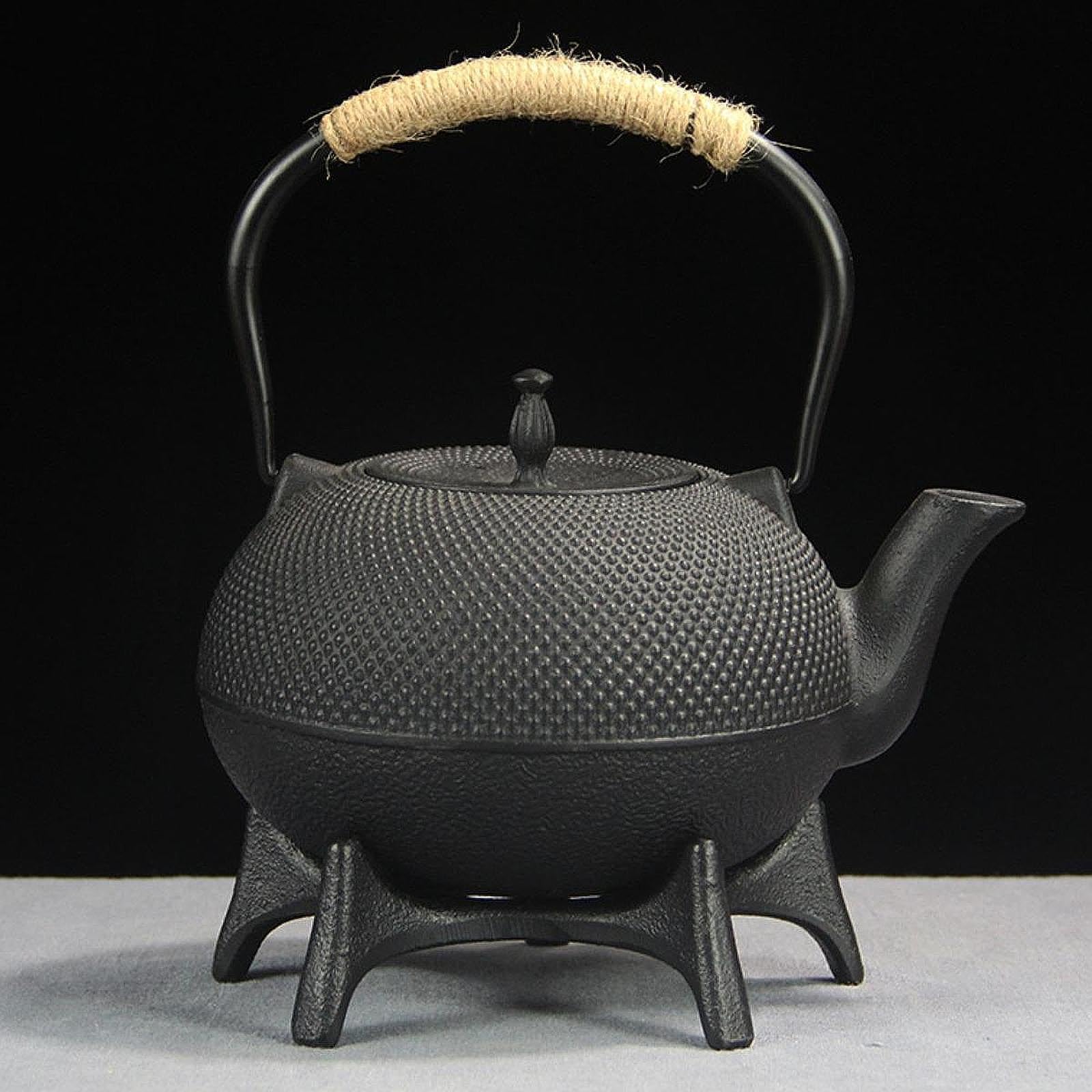 Gralara Eisen Teekannenuntersetzer Teekesselträger Topfuntersetzer Trivet Heizzubehör für Kaffeezubehör Teeplatz Dekoration, Durchmesser 18cm