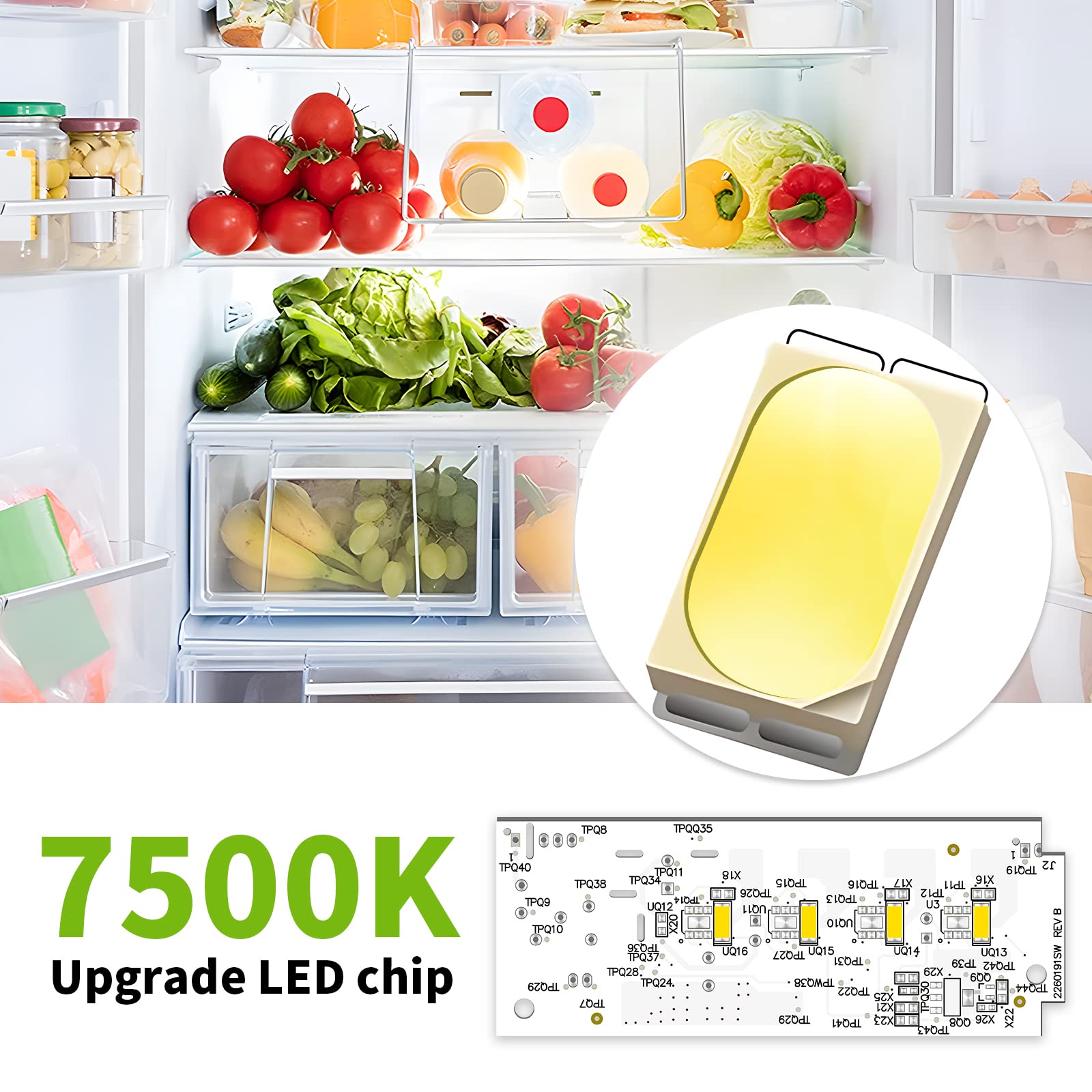 Amazon.com: New Upgraded W10515058 W10515057 Refrigerator Light
