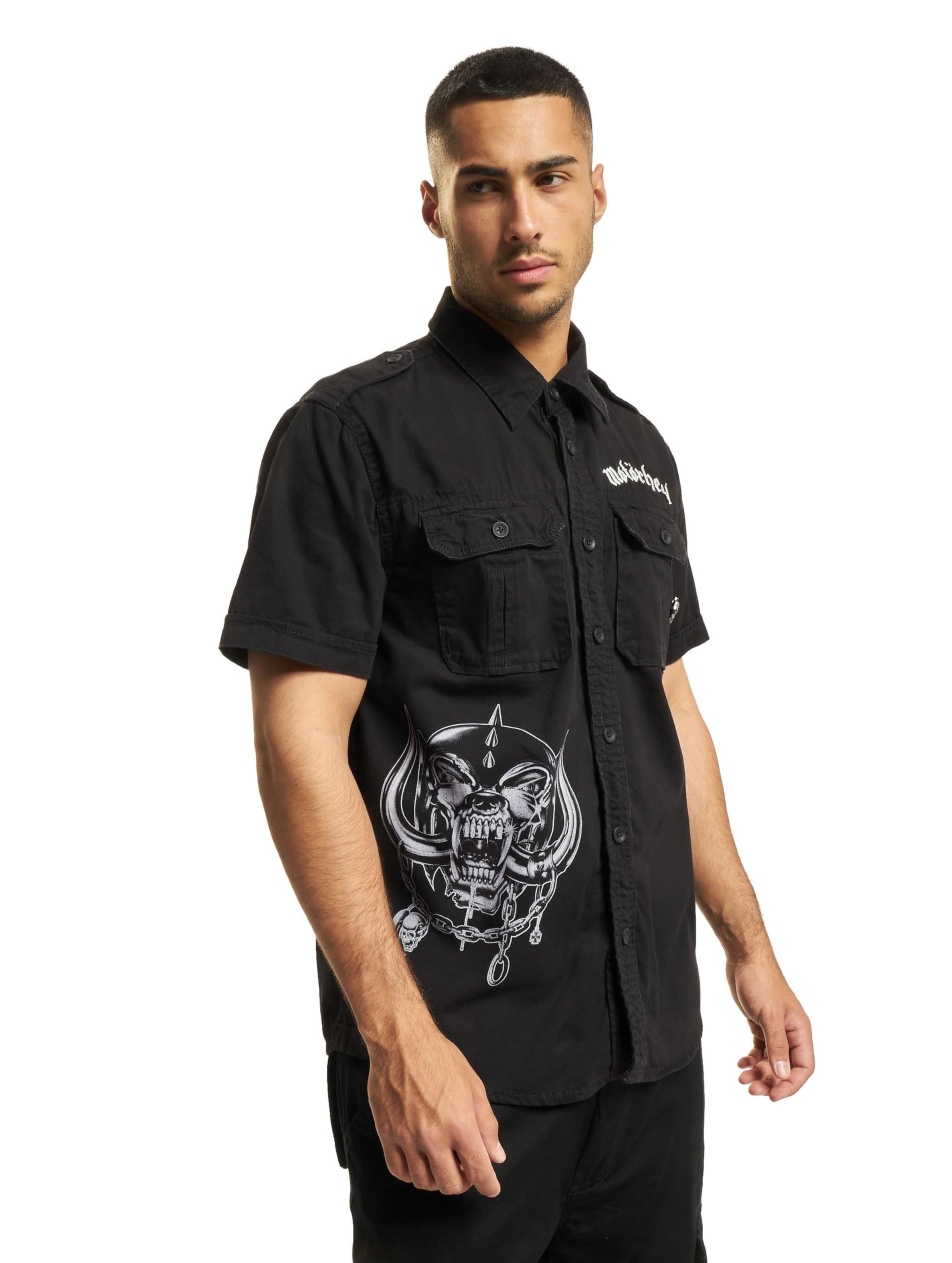 Brandit Motörhead Vintage Shirt Short, Color: black, Size: 5XL