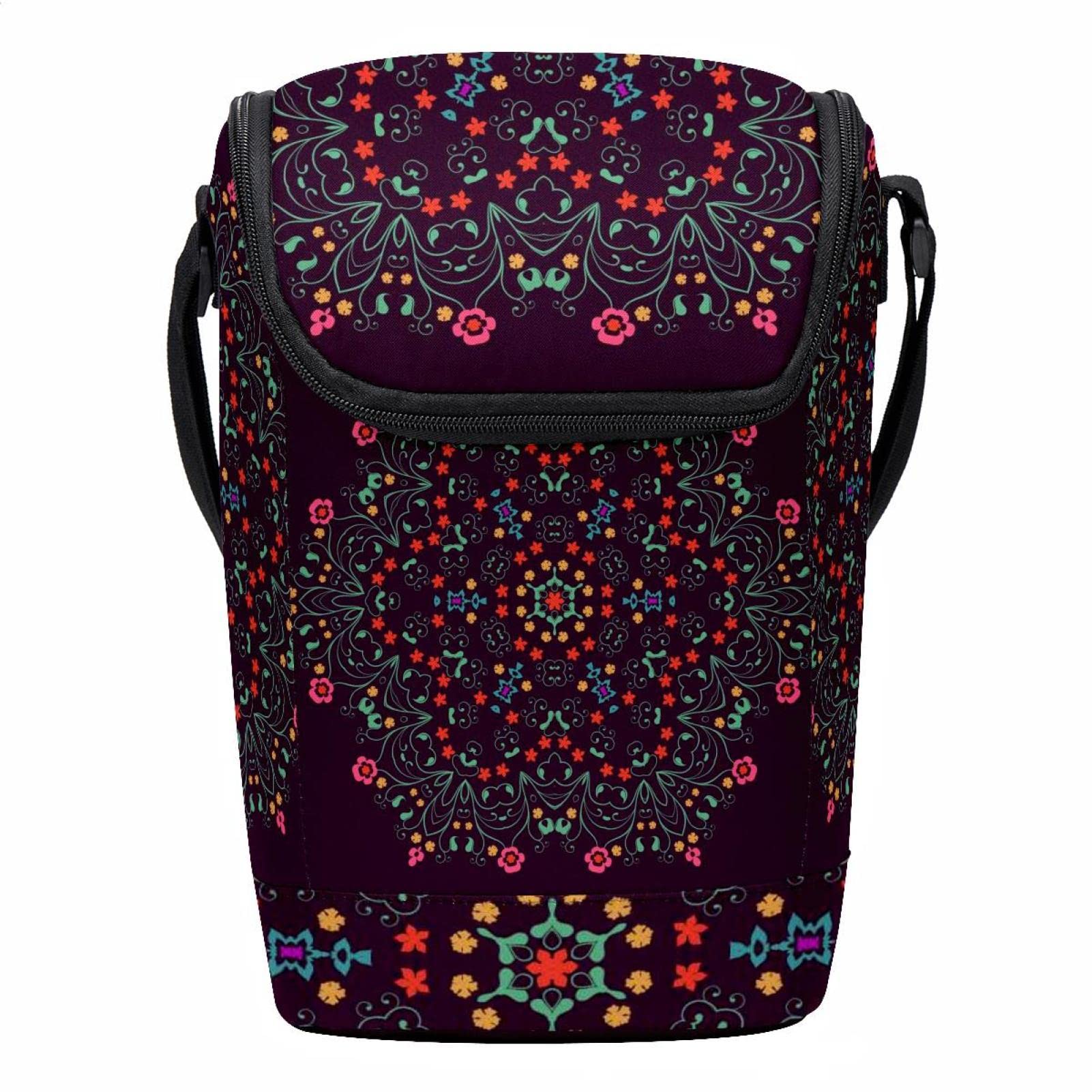 Bolsa de almuerzo floral para tus jornadas de picnic al aire libre y oficina