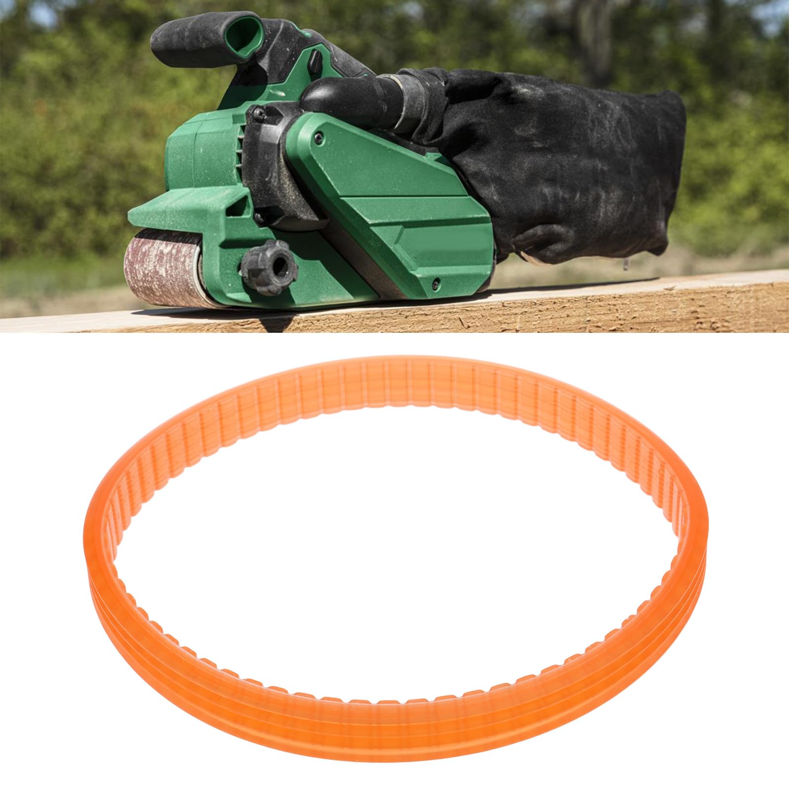Briny River 2pcs Sander Drive Belts 280mm Length Compatible with Hitachi SB-7 - Image 3