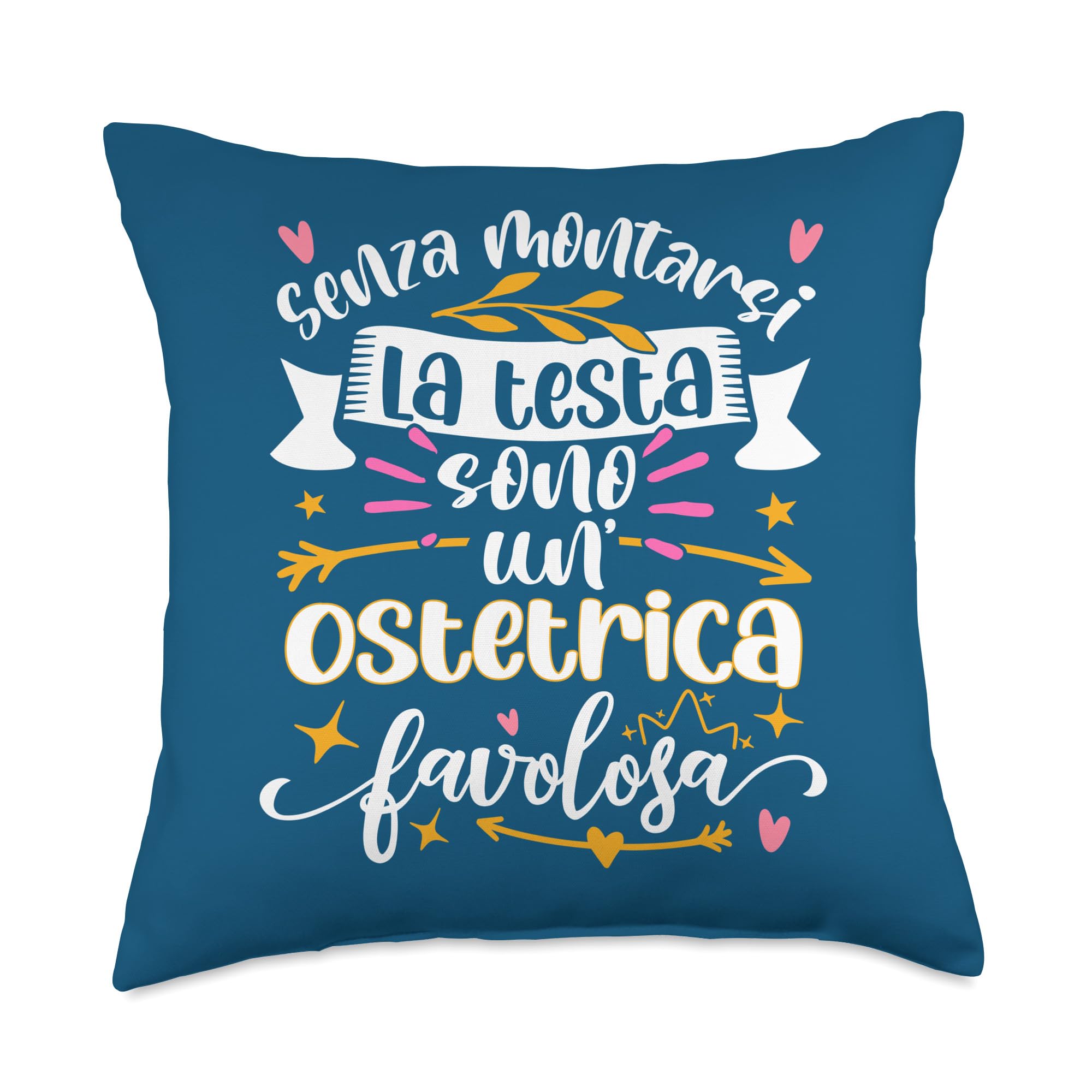 Idea Originale Regalo Ostetrica Regali e Accessori Ostetrica Favolosa-Idee Donna Ostetricia e Ginecologia Throw Pillow, 18x18, Multicolor