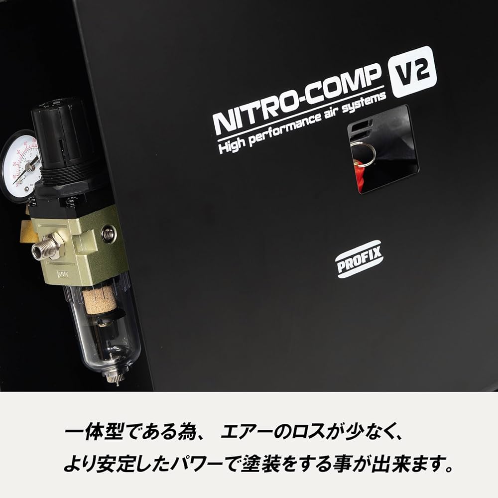 【美品】塗装一式まとめ売り PROFIX NITRO-COMP V2等 PROFIX NITRO-COMP ニトロコンプ V2 オイルレスエア