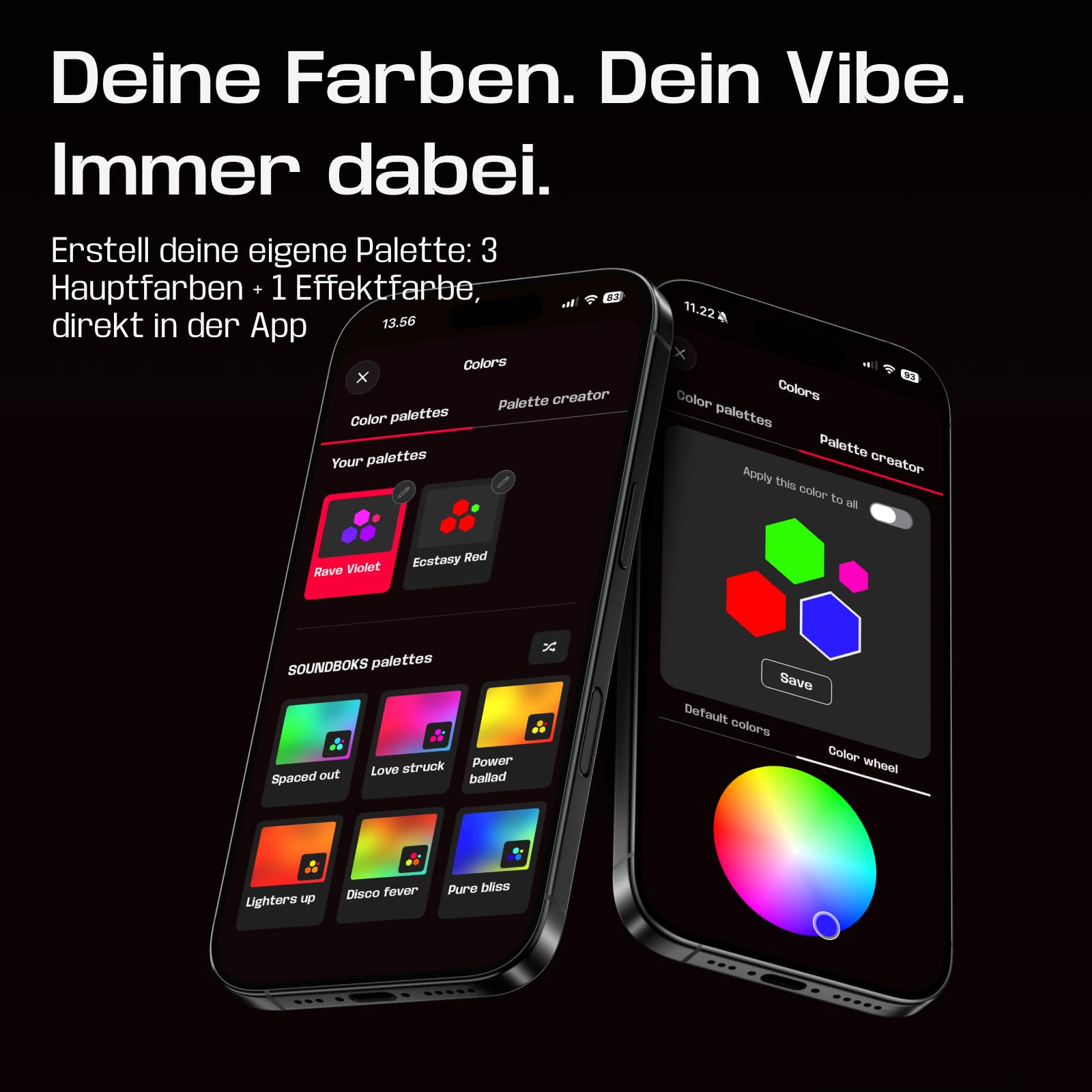 SOUNDBOKS Lightboks Tragbares Partylicht, Kompatibel mit allen Lautsprechern, Musikgesteuertes Licht Audio-reaktiv mit App-Steuerung, IP65 Wasserdicht, TeamUp-Verbindung Ideal für Outdoor & Events.