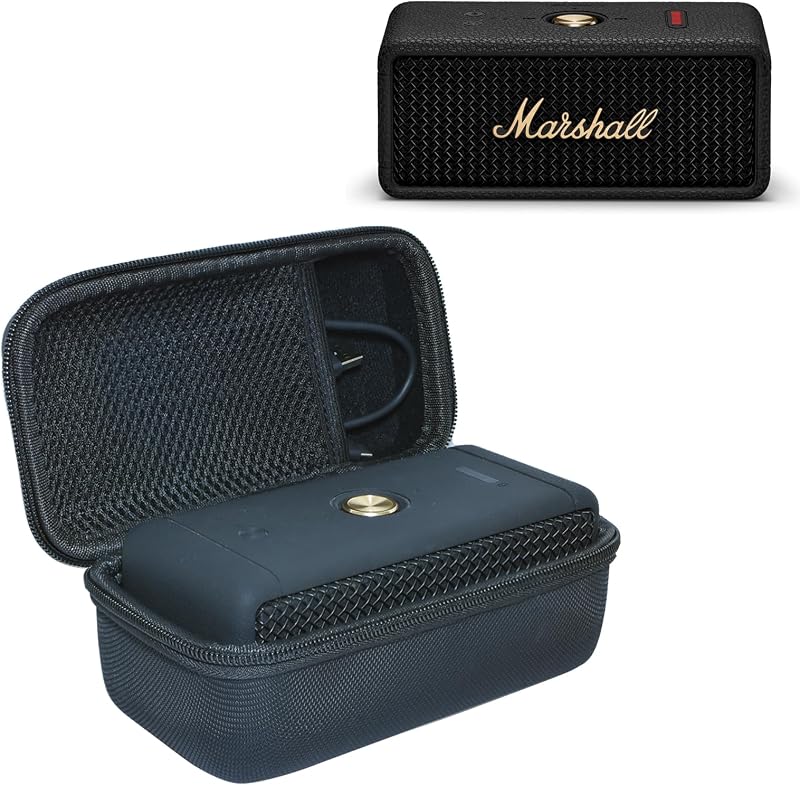 Funda para parlante Bluetooth portátil Marshall Emberton III/Emberton II, negro (solo funda)