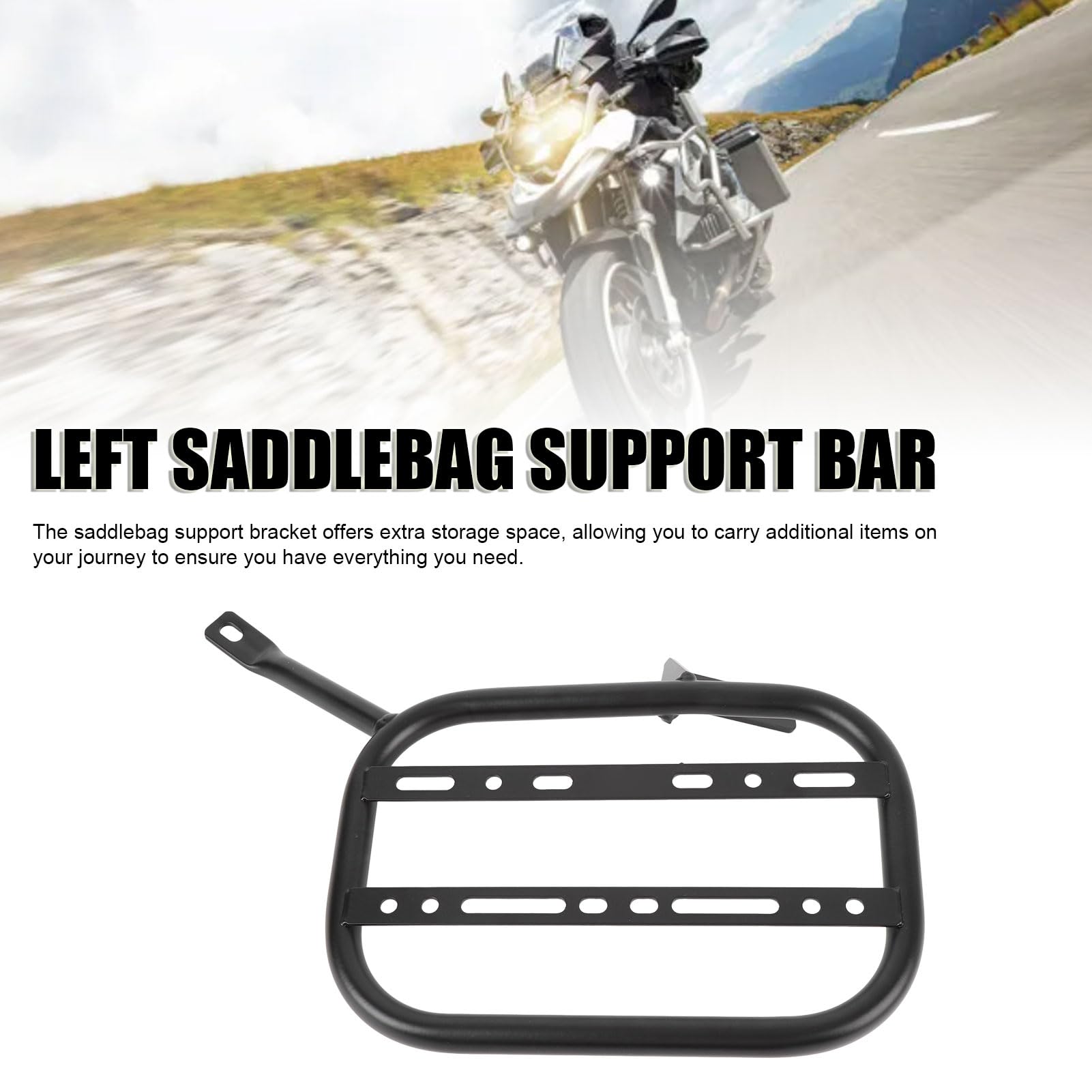 Luocute Motocykl Universal Saddle Work, Batters Stojaki na montaż do F900GS 2023-2025, Motocykle Saddle Caking Stojaków, Mocowanie w Torbie z żelaznym Bagażem, Lewa Strona