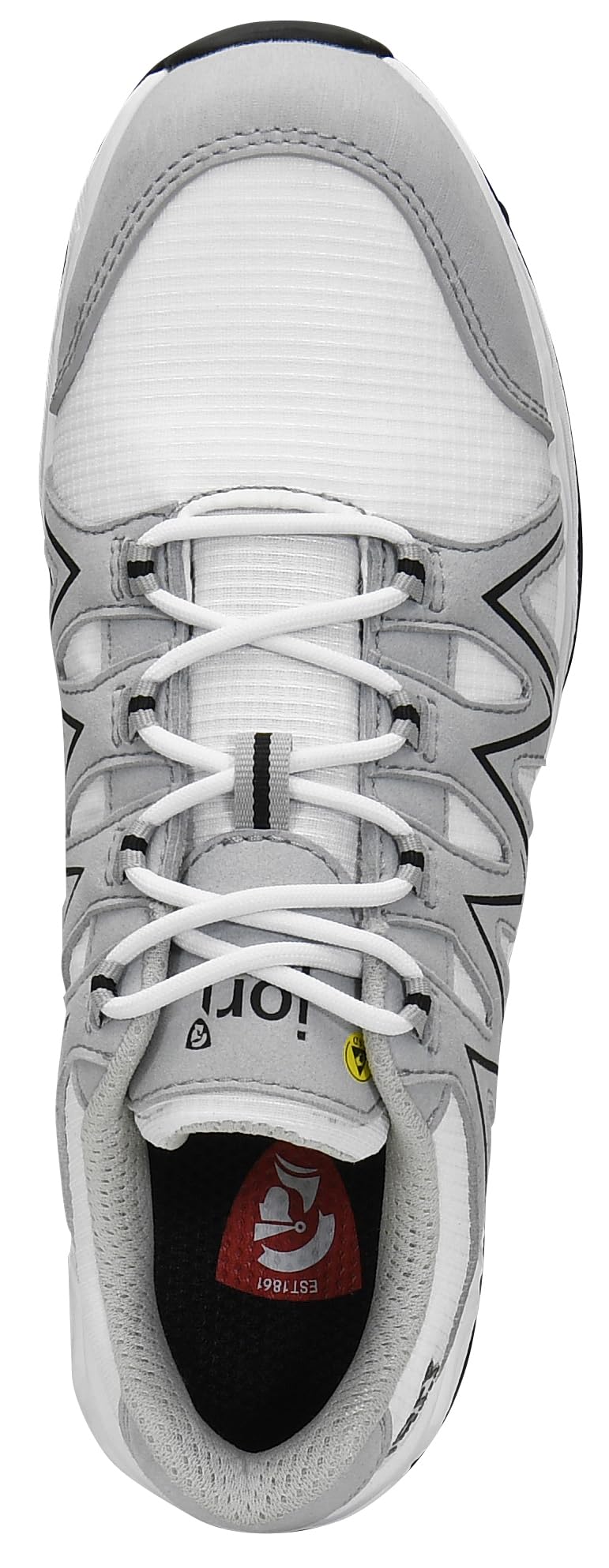 ELTEN jo_Speedy White Low ESD S3S | Sicherheitsschuhe für Damen & Herren, Kunststoffkappe, leicht, atmungsaktiv