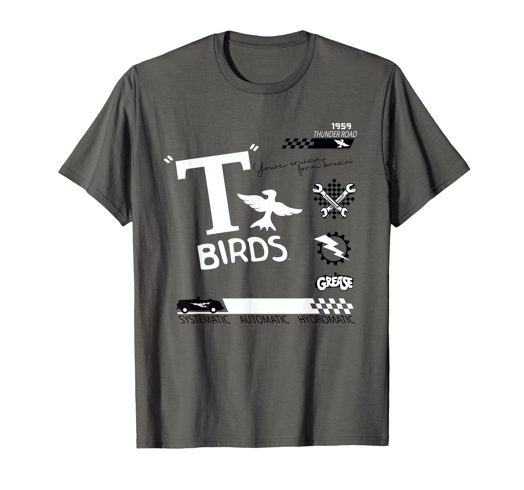 Grease 1959 Greased Lightning T Birds Movie T-Shirt