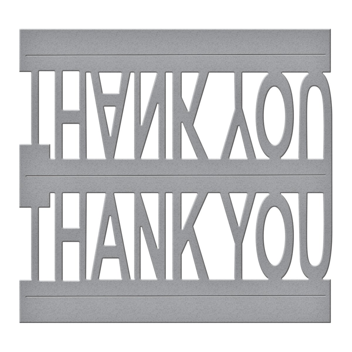 Spellbinders"Shapeabilities" Thank You Pop Up Die, Brown