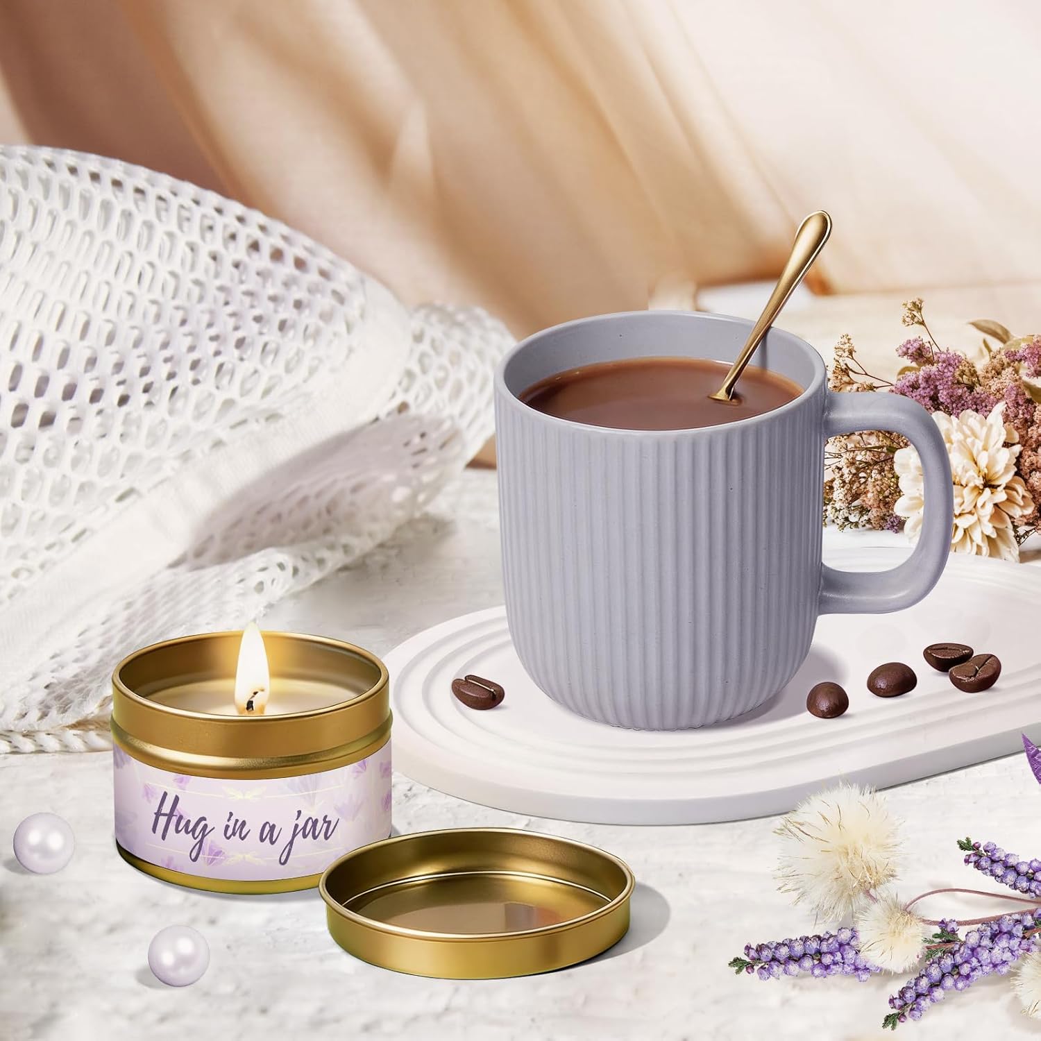 Get Well Soon Gift for Women, Thinking of You Gifts for Her Mom Friend Sister - Spa Care Package, Sympathy Gifts for Loss of Loved One, Sending Hugs Gift Basket for Women