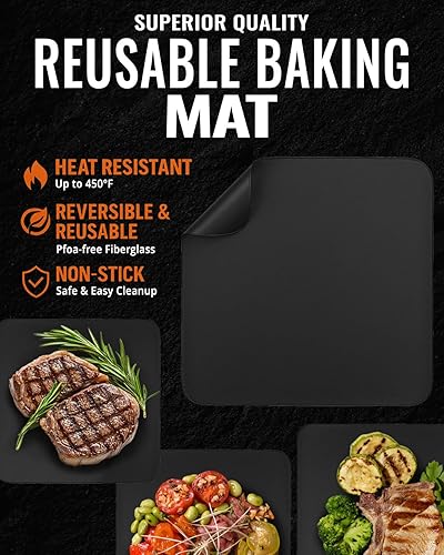 Miniatura 5 de Papel pergamino para freidora de aire Ninja Air Fryer Pro 4 en 1 5 cuartos de galón, AF141, cuadrados de papel de hornear para Cosori, Instant Pot