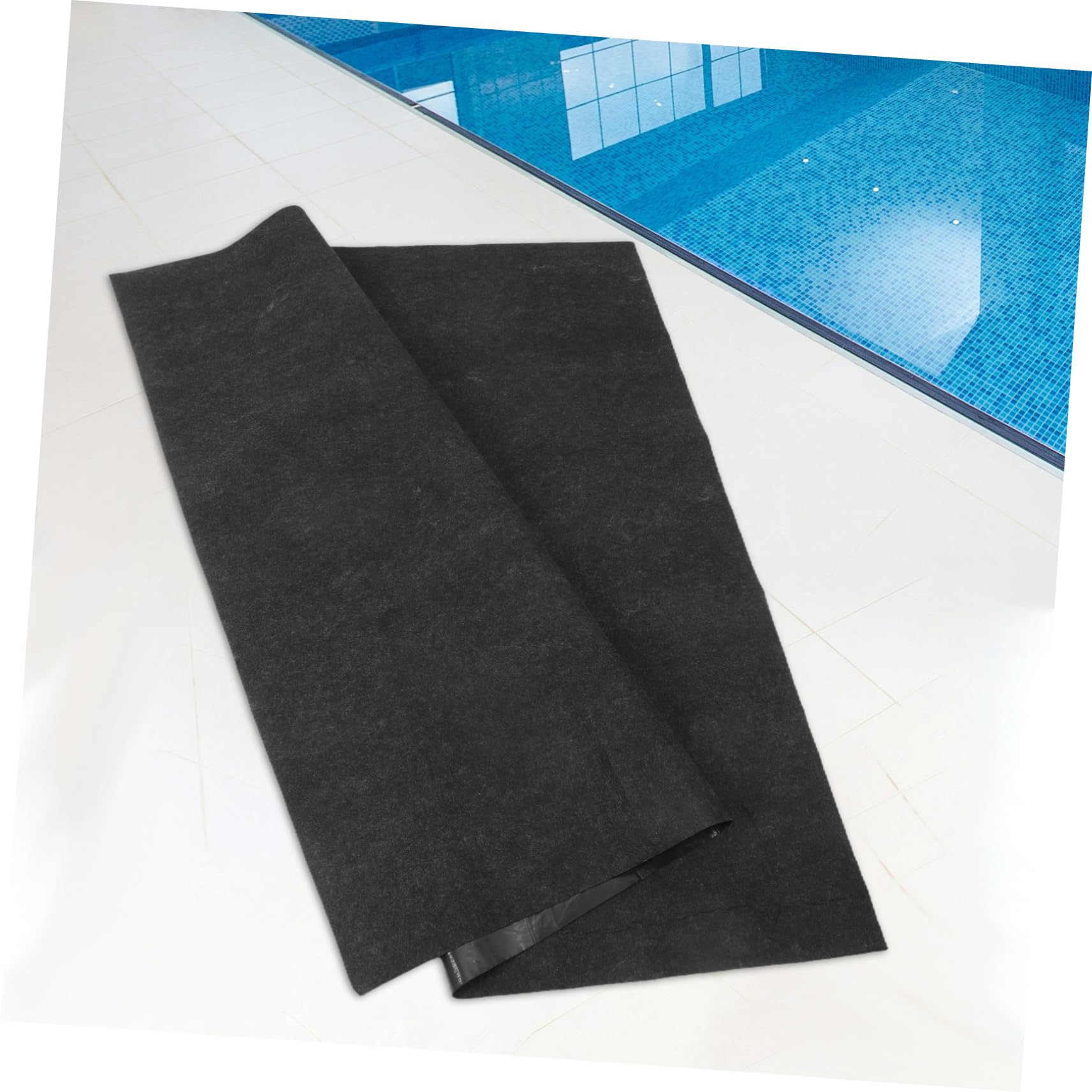 Toddmomy Tapis de Spa Gonflable Carré 1 Pièce en Feutre PE Noir