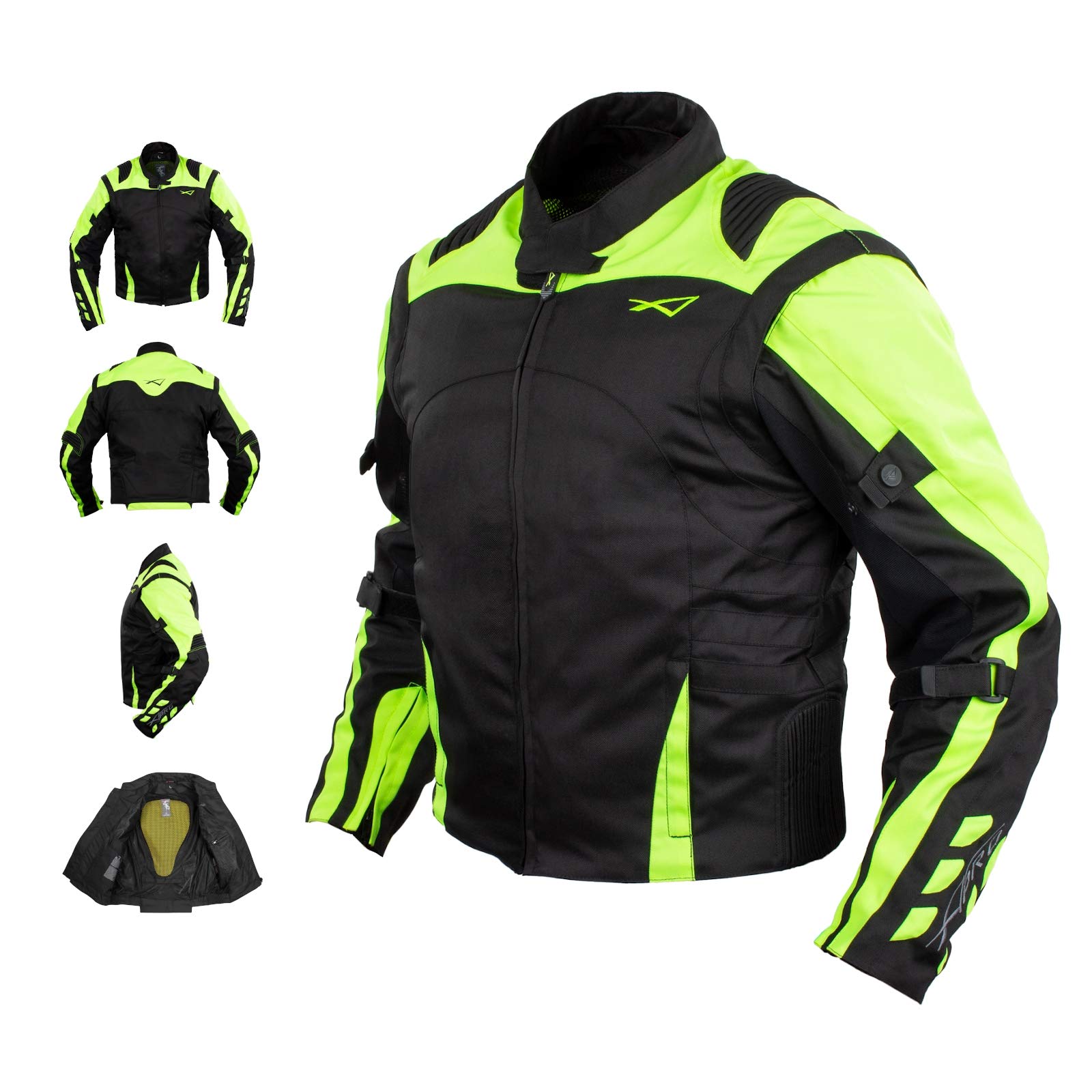 A-PRO SRL Giacca moto Giacca moto in tessuto Cordura con manica staccabile