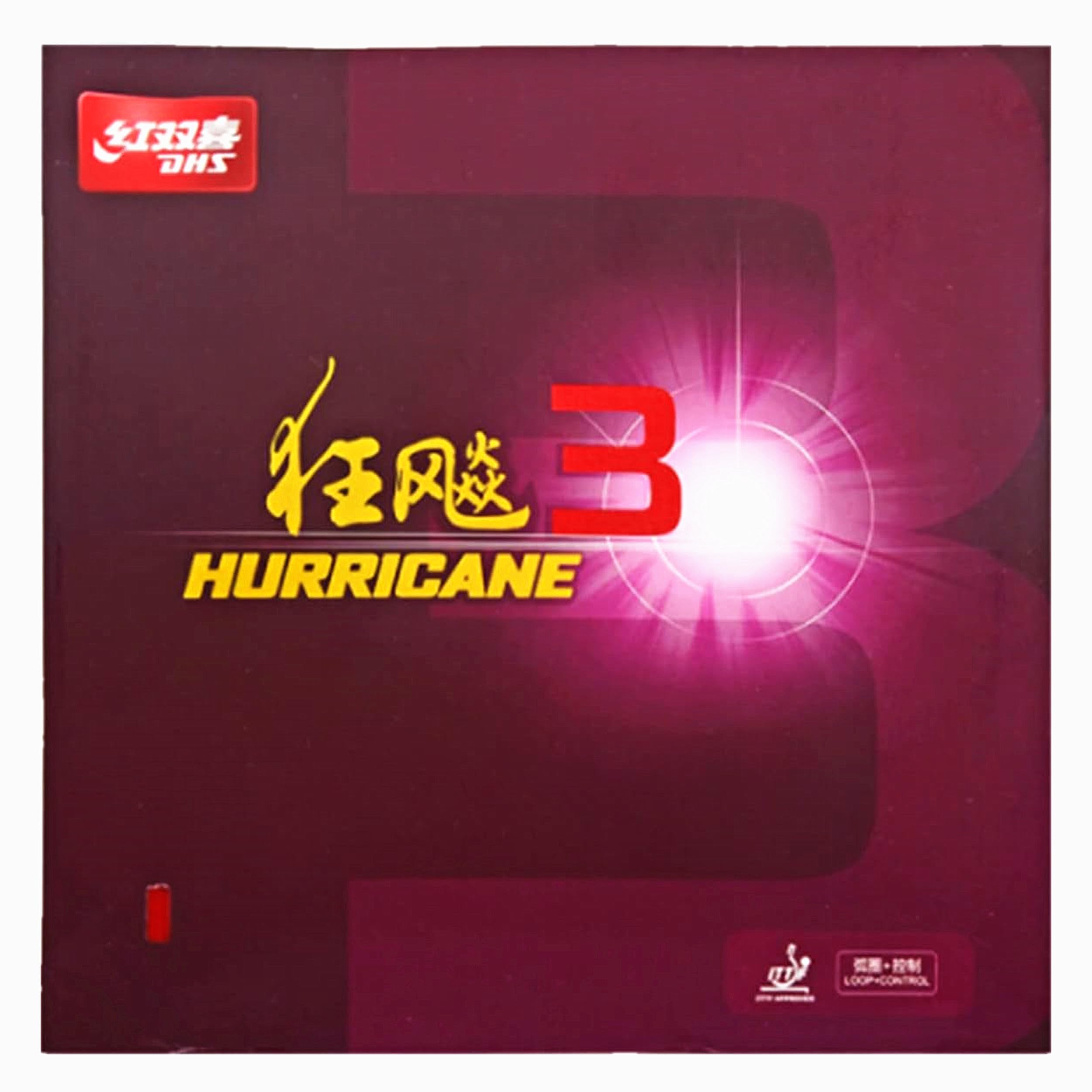 BestParts Hurricane 3 Table Tennis Rubber Sheet Ping Pong Rubber 2.2mm, 39 Degree,Red