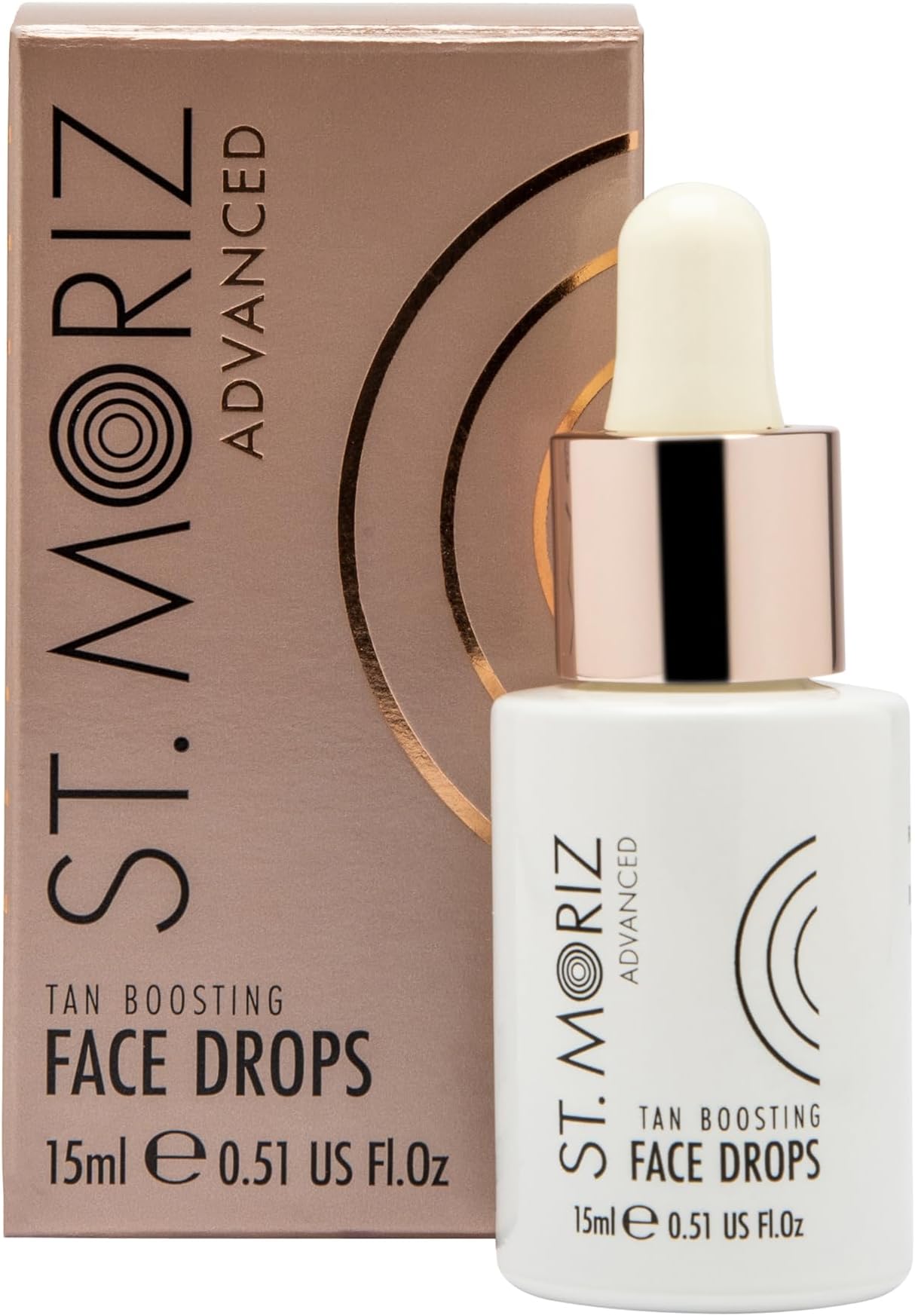 St Moriz Advanced Self Tanning - Tan Boosting - Self Tanner Bronzing Drops for Face - Face Tanning Drops to Add to Moisturizer (0.51 fl oz)