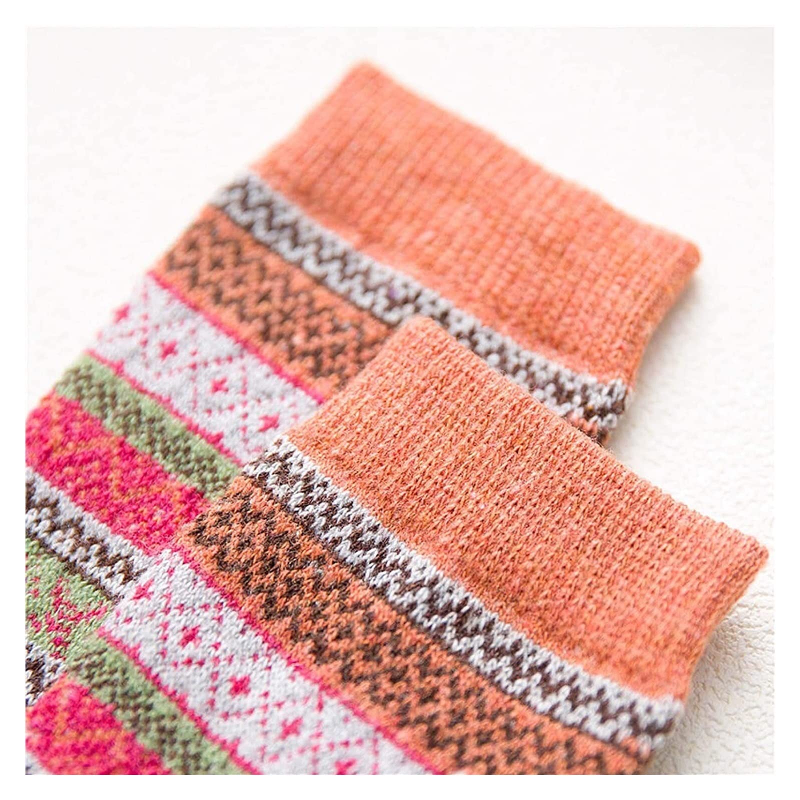 Wintersocken Socken 5 Paar Unisex-Wintersocken Schwere Socken Für Kaltes Wetter Warme Dicke Wollsocken Thermosocken