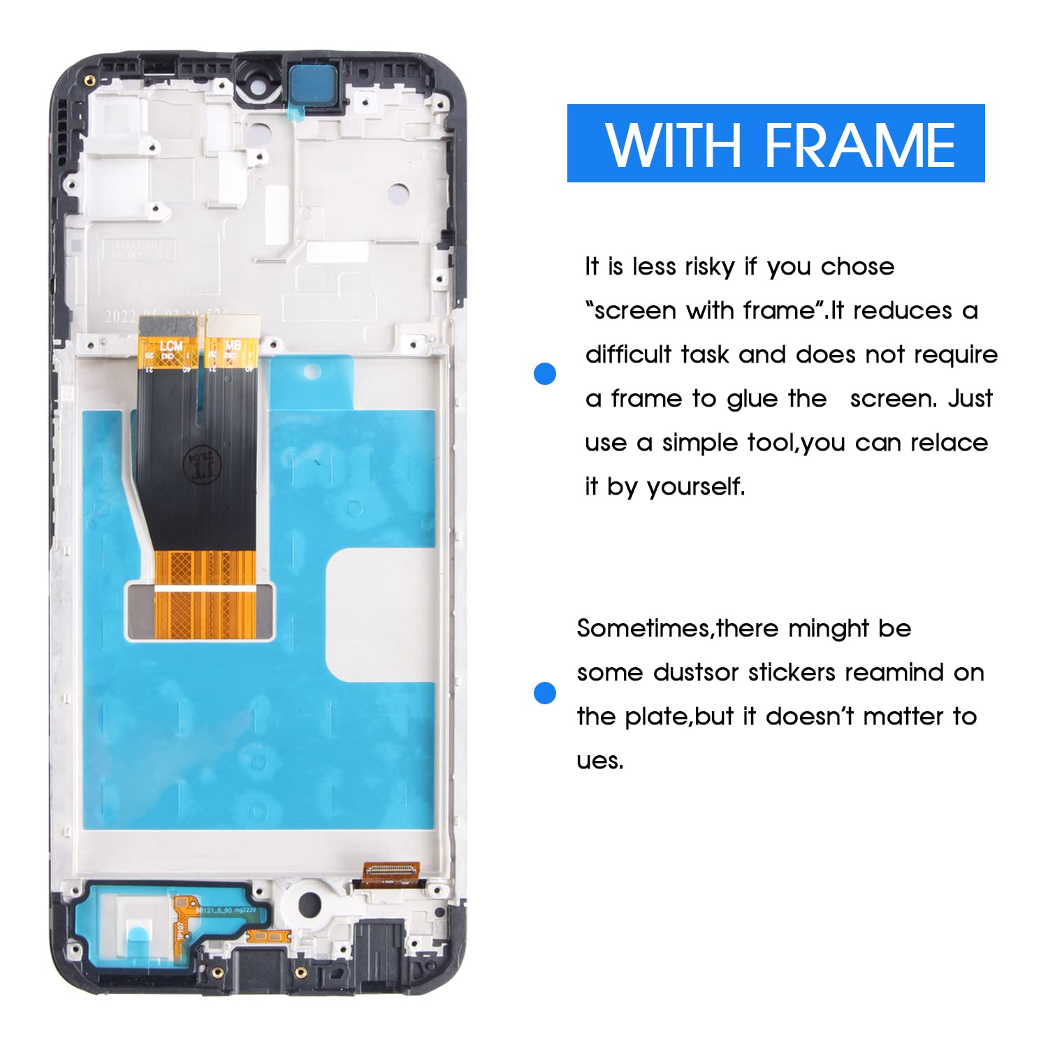 Per schermo Lcd per Tmobile Revvl 6 con l'assemblaggio completo del