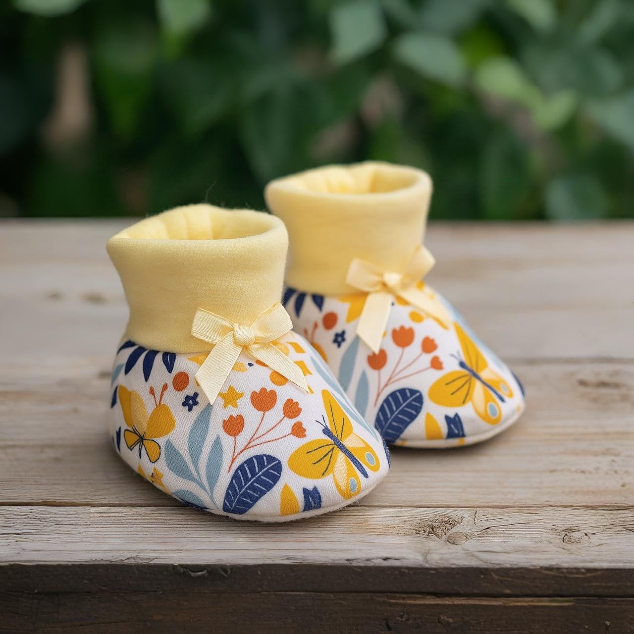 Adhigams Baby Booties Set | Soft Cotton Baby Booties with Comfortable Terry Base for Gentle Support, Cute & Durable Footwear Designed for Regular Use and Easy Comfort | Pack of 1 (0-3 Months) 4