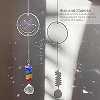 Vista 3 de Atrapador de Sol Conmemorativo - Regalo de Simpatía para Pérdida de un Ser Querido - Fabricante de Arco Iris de Cristal - Recuerdo de Duelo