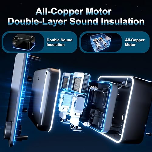 Miniatura 5 de Bomba de aire ultrasilenciosa para acuario, aireador de tanque de peces ajustable con bomba de doble salida, bomba de oxígeno de 8 W, 8 L/min para