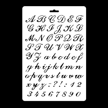 Amazon.com : 4Pcs A4 29x21cm Alphabet English Letters