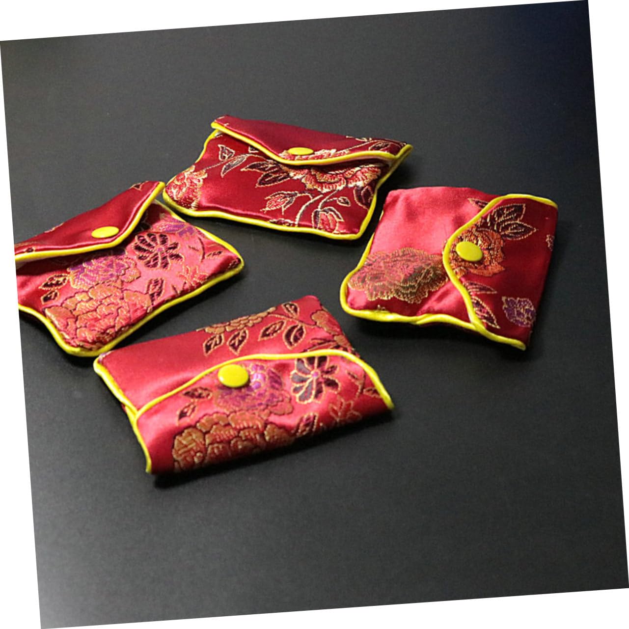 3 Sets Schmuckbeutel Mit Schnalle Seidenornamente Beutelmaterial Zur Aufbewahrung Von Schmuck 12 Stück * 3