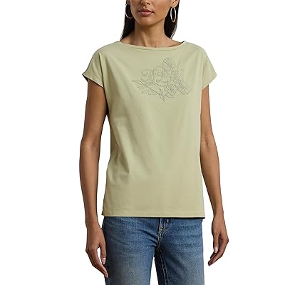 Lauren Ralph Lauren Petite Grieta Short Sleeve T Shirt Women