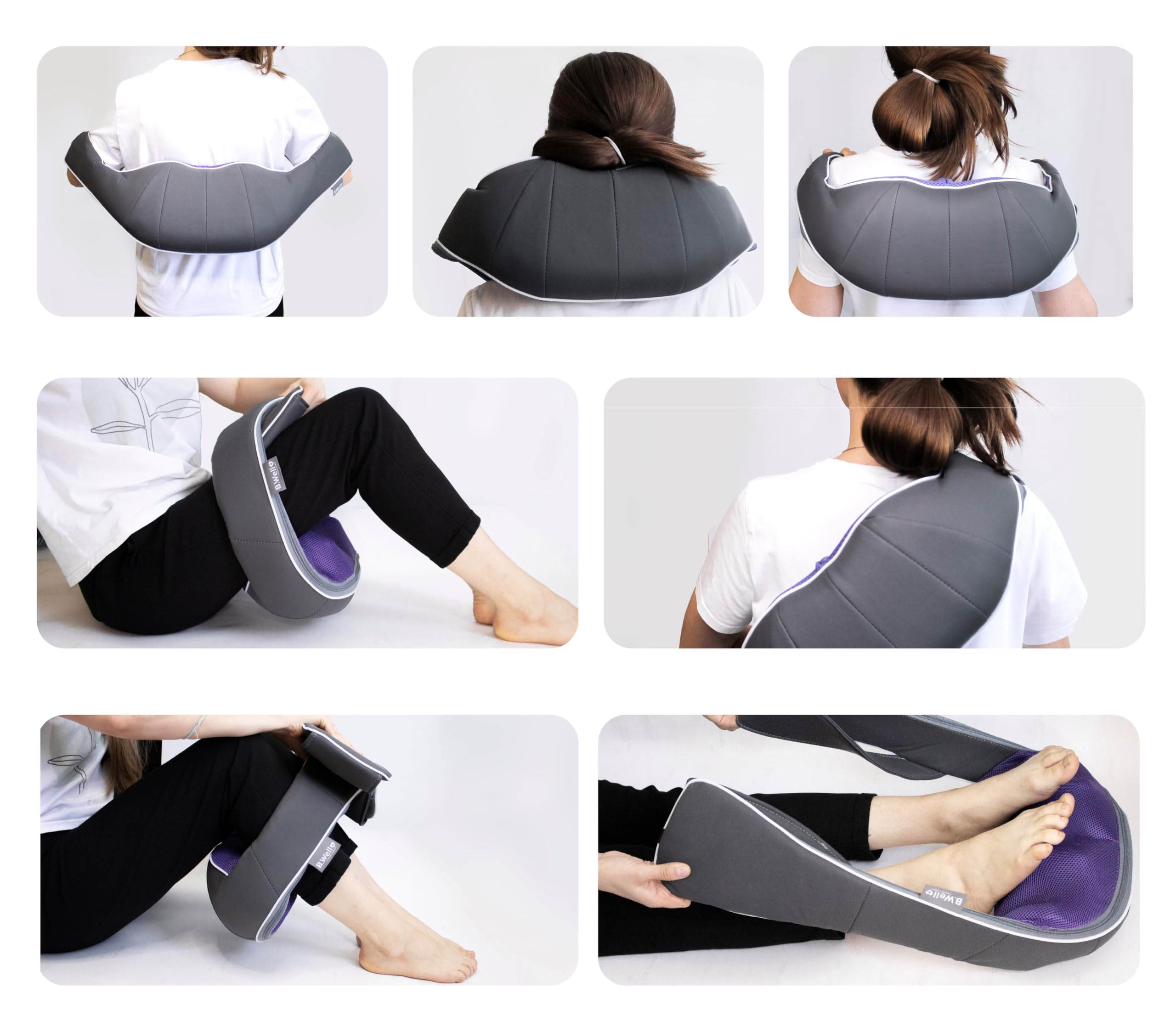 MASAŻER B.WELL MED-440 DO KARKU SZYI RAMION PLECÓW PAS MASUJĄCY GRZEJĄCY SHIATSU