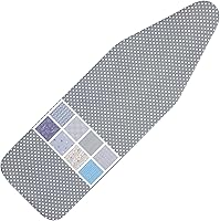 Vista 11 de Funda para tabla de planchar y almohadilla de tamaño estándar 15 x 54, 3 pares de correas de cierre de velcro, bordes elásticos, 2 capas para tabla