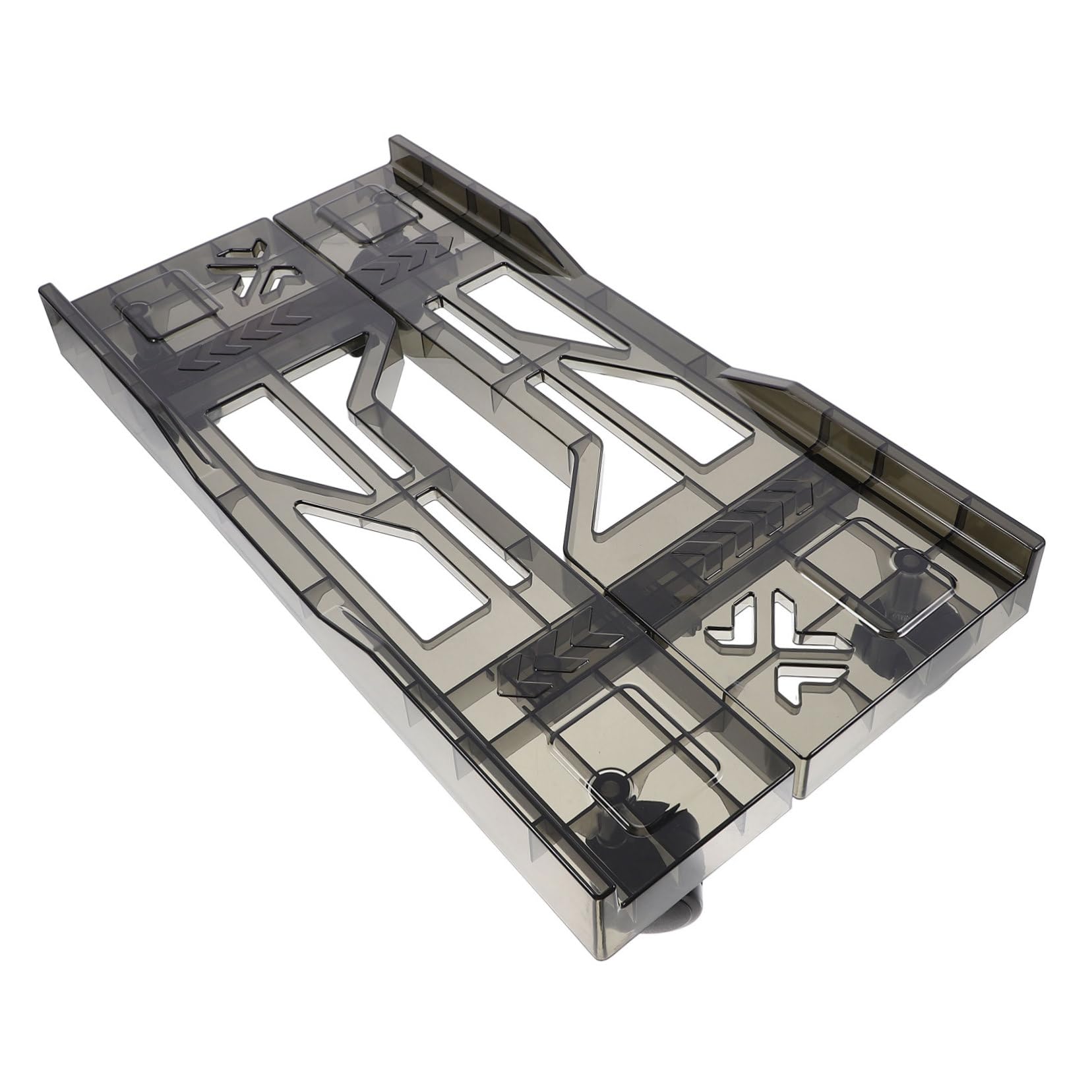 HOMSFOU Soporte Ajustable para CPU con Ruedas Estante Móvil De Ordenador Diseño Retráctil y Ventilado para Escritorios y Alfombras Ajustable