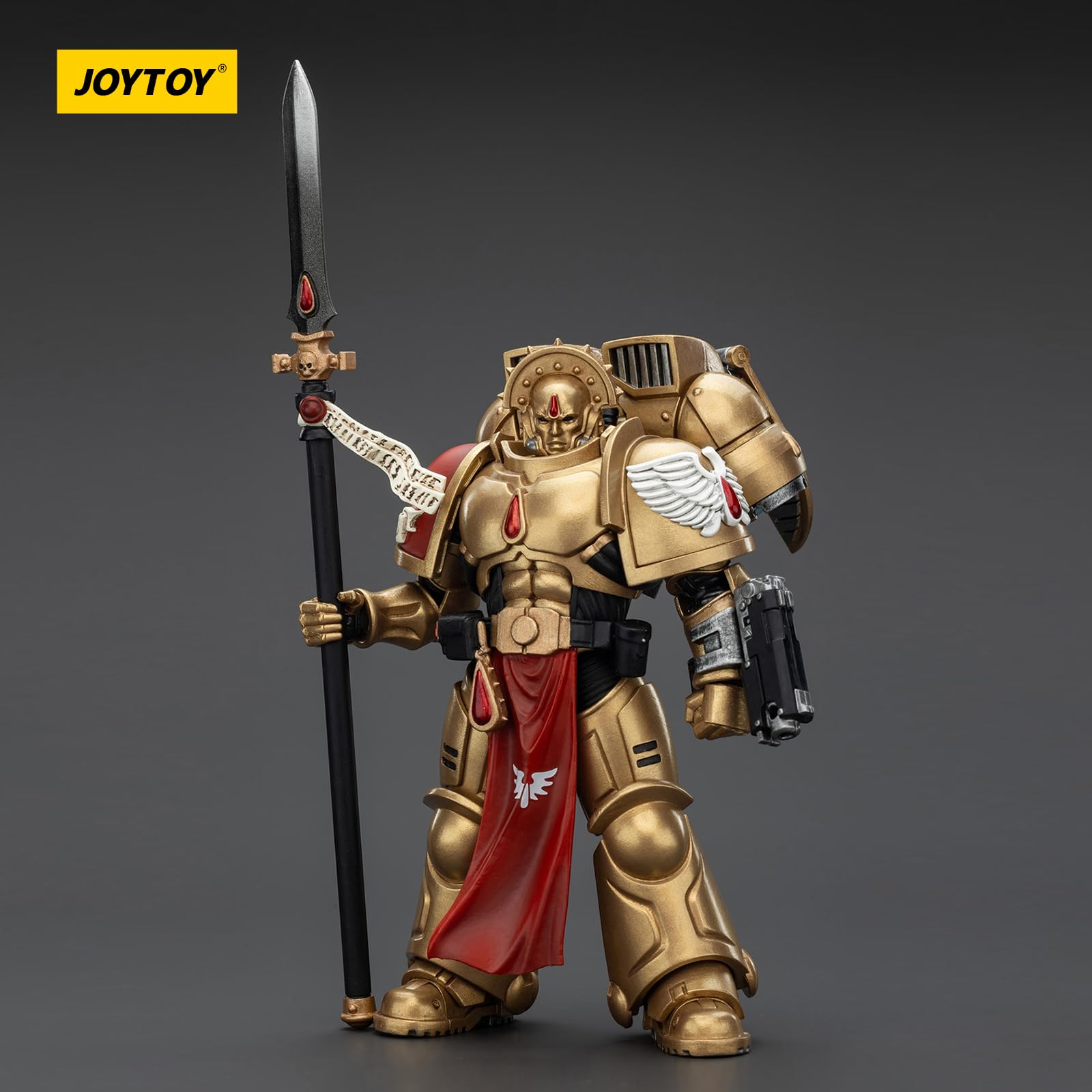 JOYTOY Warhammer 40k Blood Angels Sanguinary Guard 2 with Angelus Boltgun and Encarmine Spear 1/18 Action Figure Collect And Display Model - Image 3