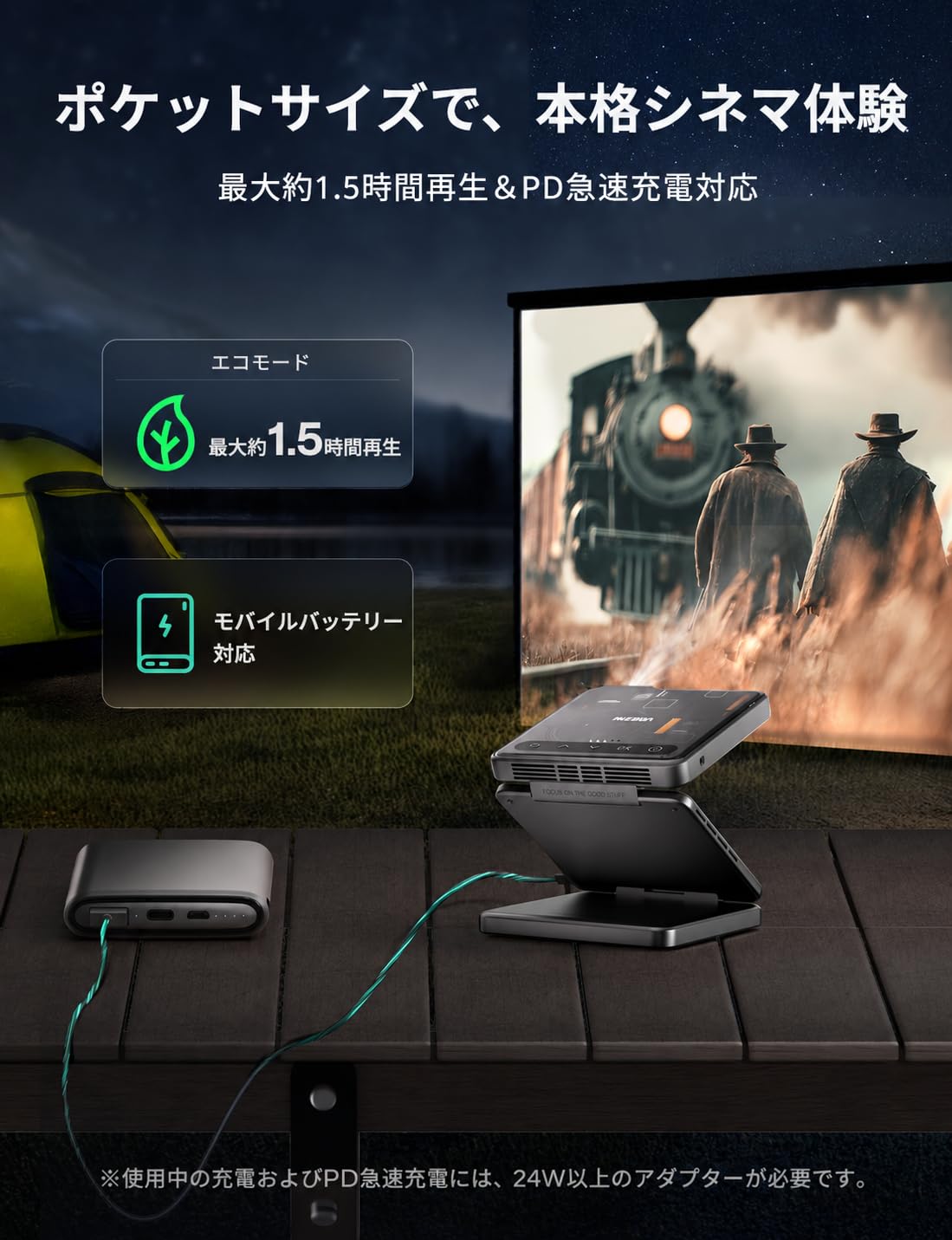 Amazon.co.jp: Aurzen ZIP プロジェクター 超軽量280g 小型 短焦点 三