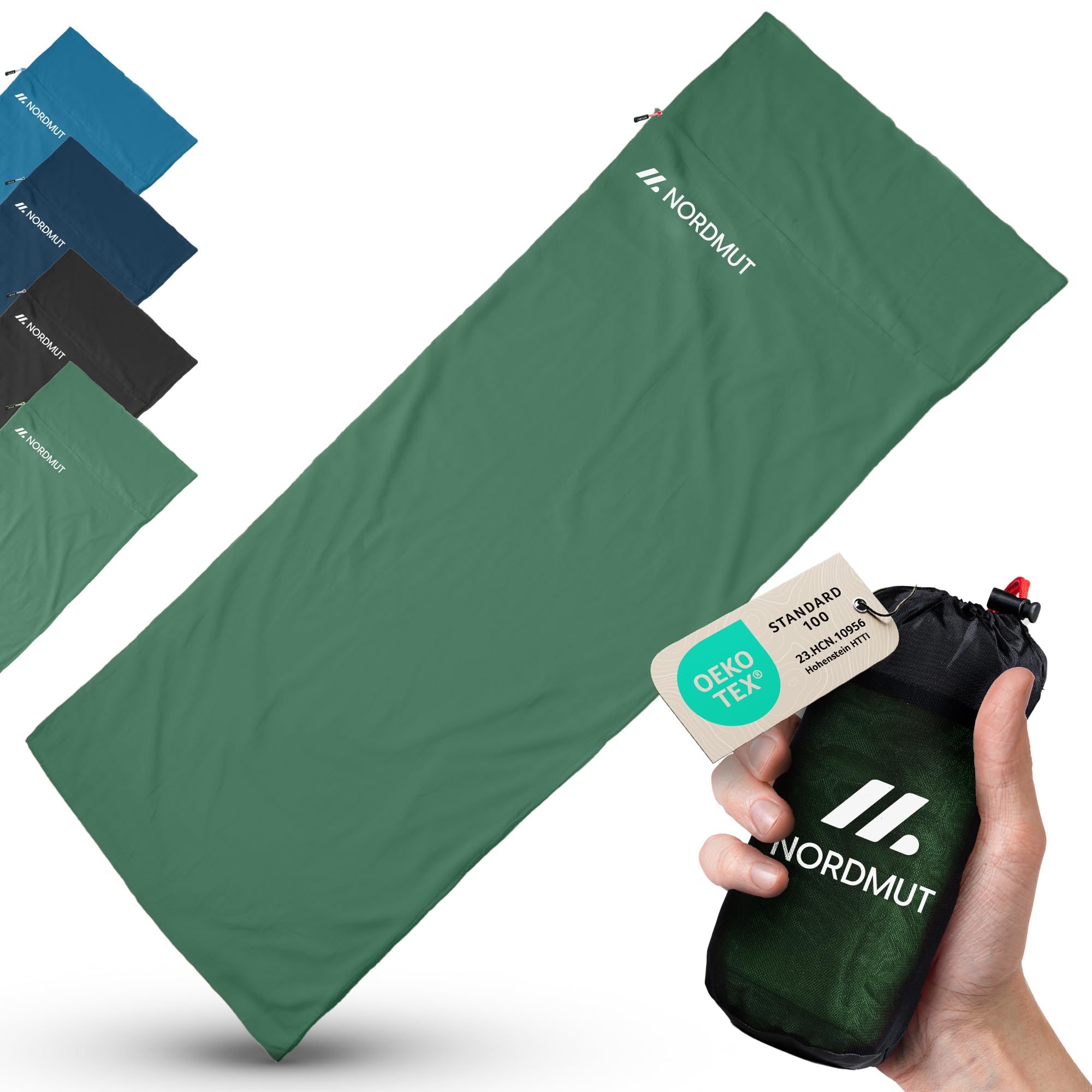 NORDMUT Saco de Dormir Ultraligero Microfibra Algodón Transpirable Compacto