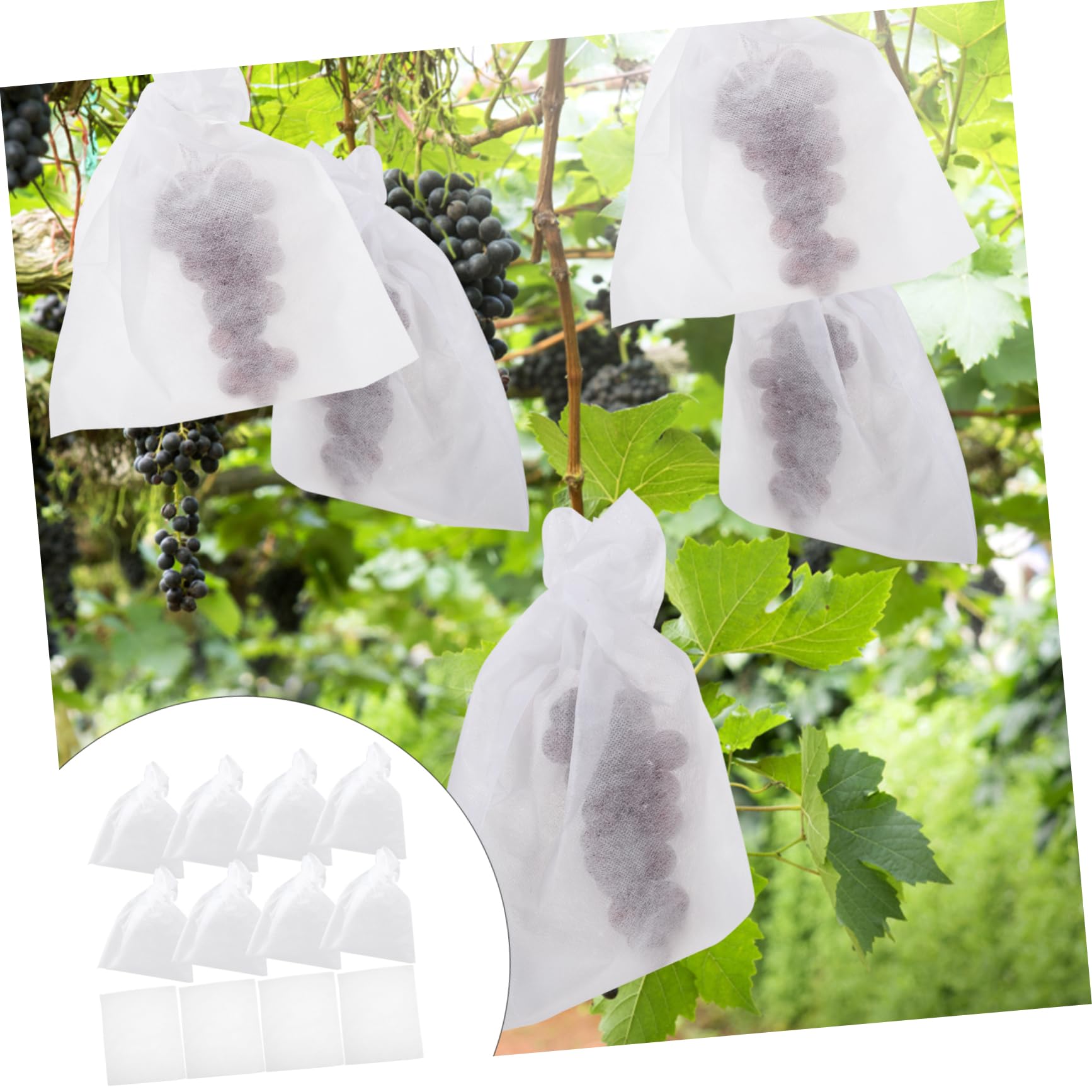BESPORTBLE 2 Juegos 2 Juegos De Bolsas De Tela para Plantas Alimentos Frutas Bolsas De Malla Bolsas De Cultivo Bolsas Recolectoras De Polvo Bolsas De Productos Bolsas 100 Uds * 2