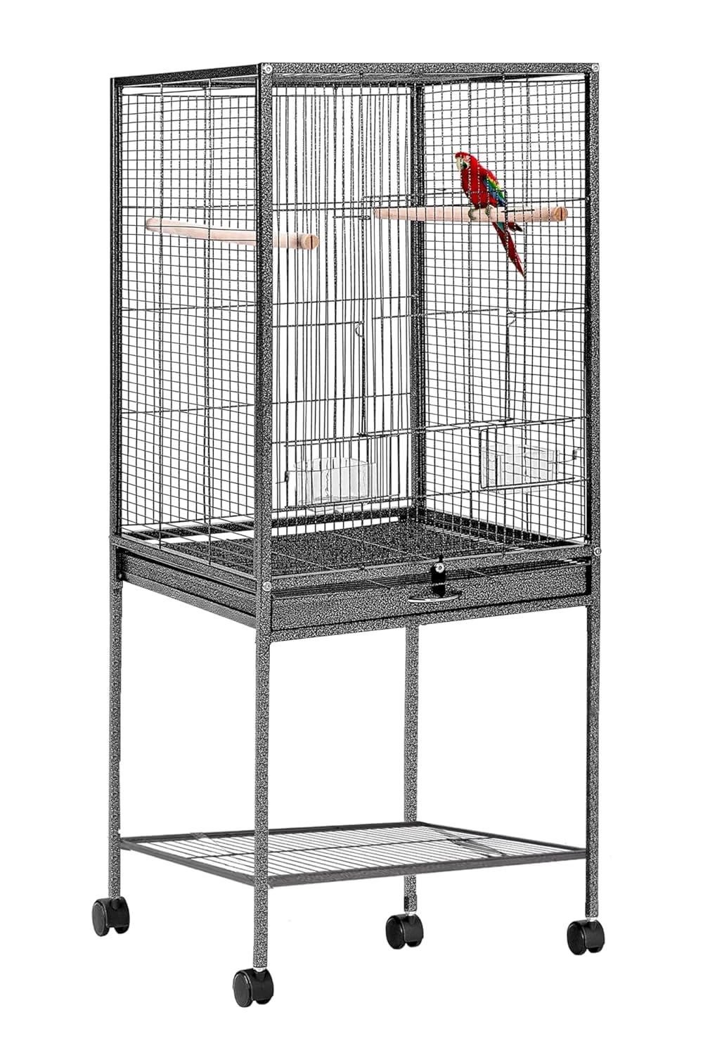 Buraq 48 Inch Extendable Extra Large Bird Cage, Includes Locking ... - Large Bird Cages With Attachment