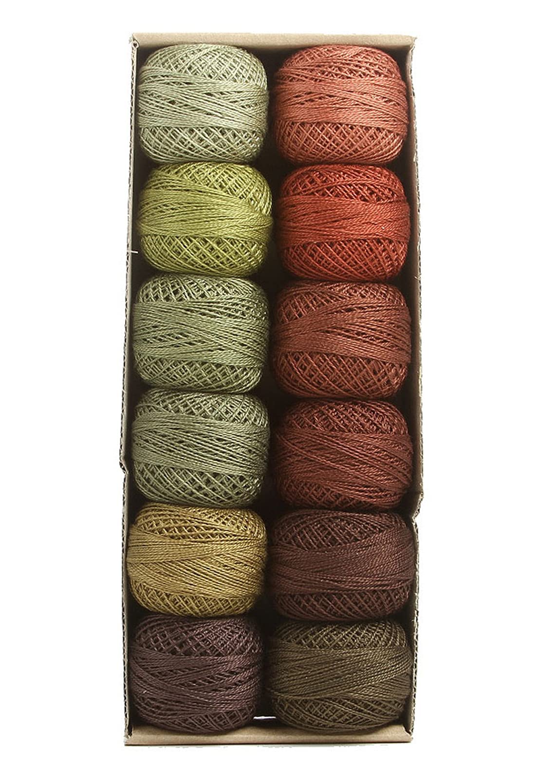 Valdani Pearl Cotton Sz 12 | Forest Canvas | 110 Yds/Ball
