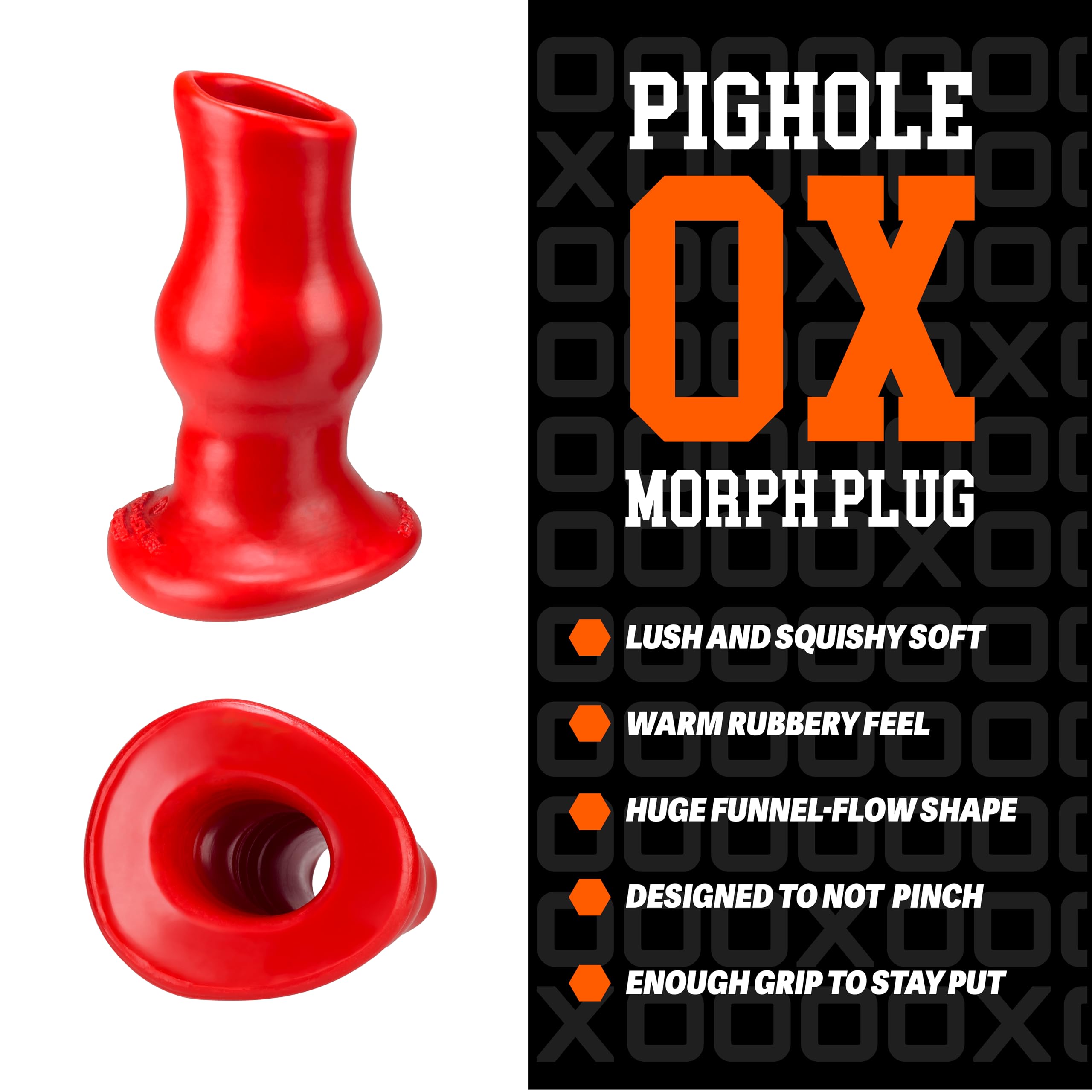 Oxballs 2X-Large Cucciolo rosso perforato Cappuccetto a pozzo profondo