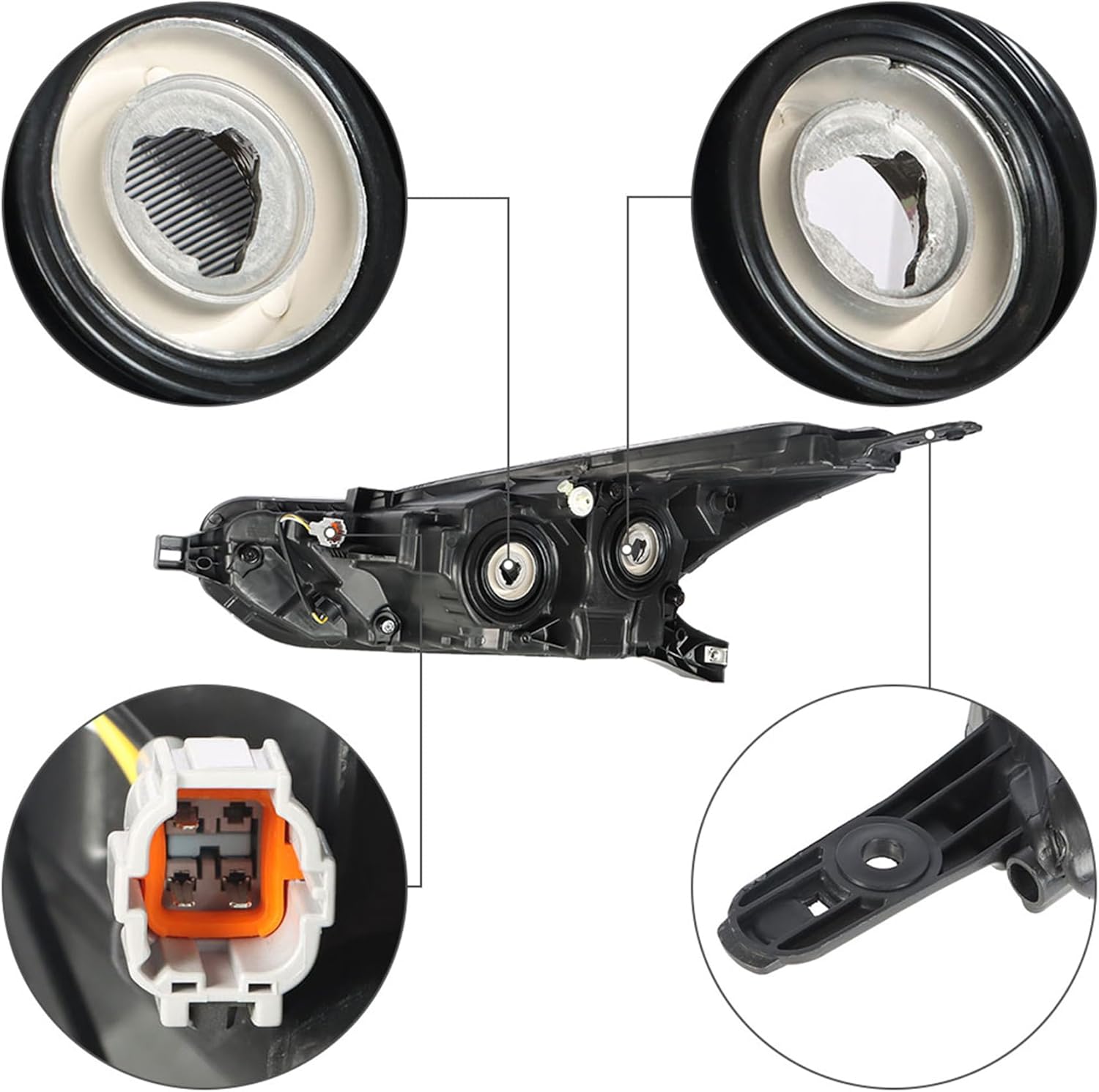 labwork Headlight Assembly Replacement for Nissan Versa 2020 2021 Headlamp Passenger Side NI2502273 NI2503273