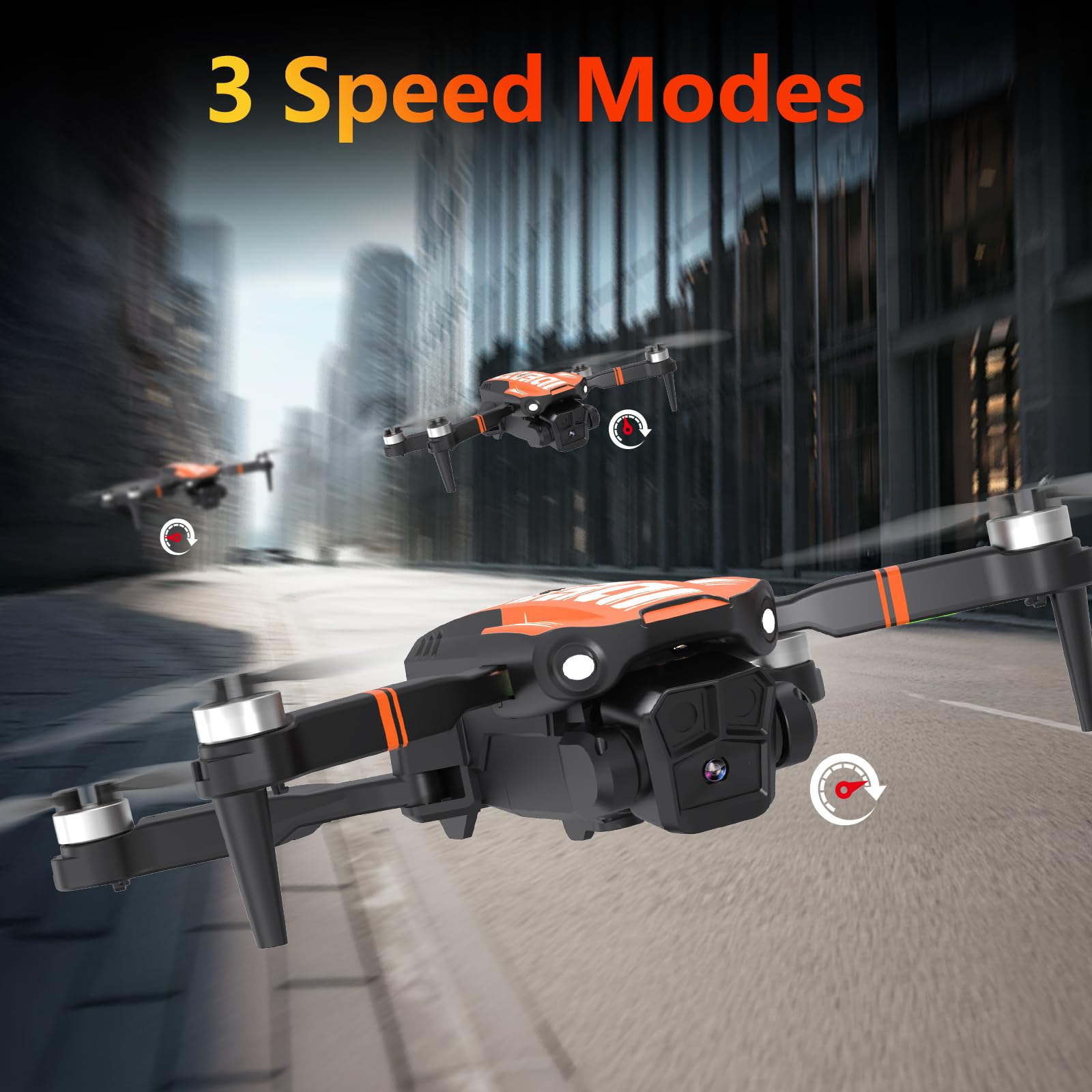 LE-IDEA GPS Drohne mit 4K Kamera für Erwachsene, Professionelle Drohnen mit 5G Übertragung, intelligenter GPS-Rückflugfunktion, 3 Geschwindigkeitsmodi, RC Quadcopter Bürstenloser Motor für Anfänger