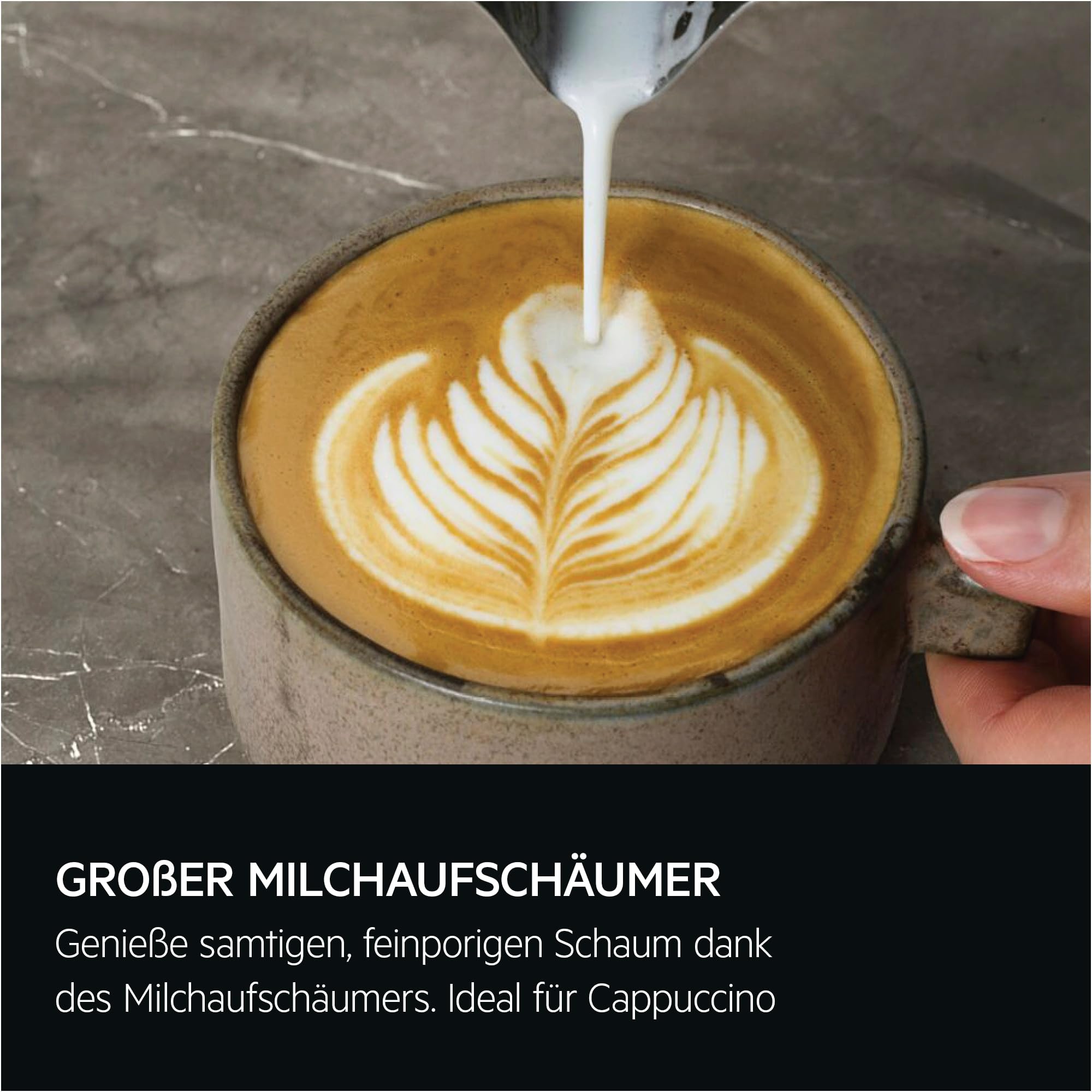 AEG Espresso Siebträgermaschine EC8-1-8BP, Dual Thermoblock, 30 Mahlgrade, 20 Bar, PID, 58mm Brühkopf, Black Pearl