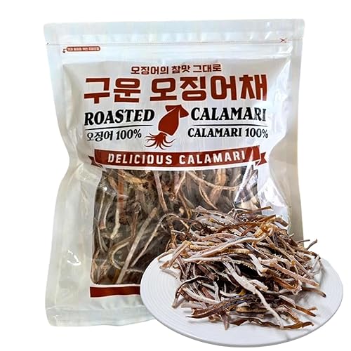 Vista 8 de Gangwon Export - Bocadillo de calamar seco sabroso [bolsa de 9.17 onzas] – Cecina de calamar a la parrilla en rodajas para adultos y niños – 0.39 oz