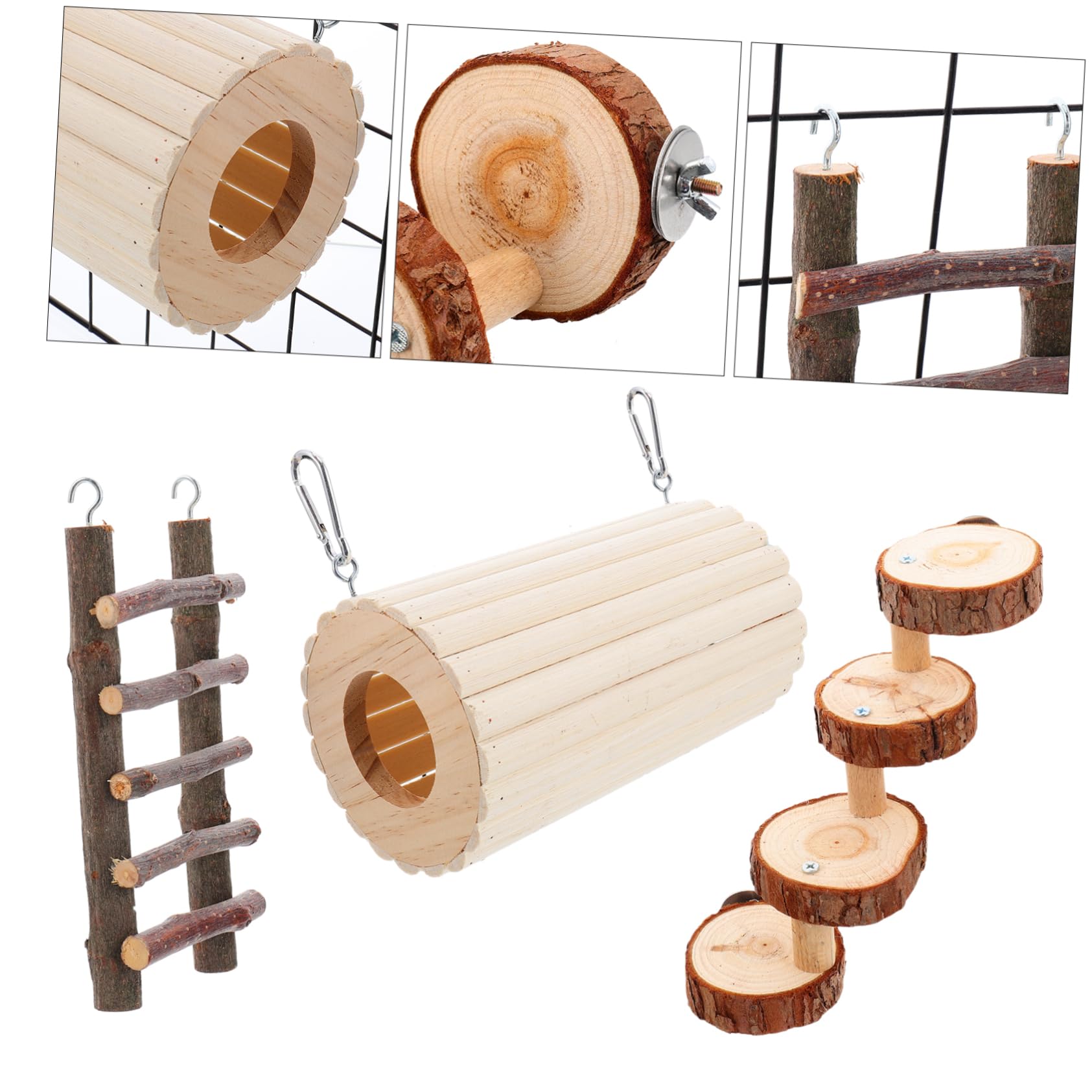 DOITOOL 3stücke Teiliges Hamster Spielzeug Set Tunnel Kletterleiter Und Versteck Für Kleine Haustiere Wie Hamster Meerschweinchen Und Chinchillas Und Unterhaltsam Für Tierische
