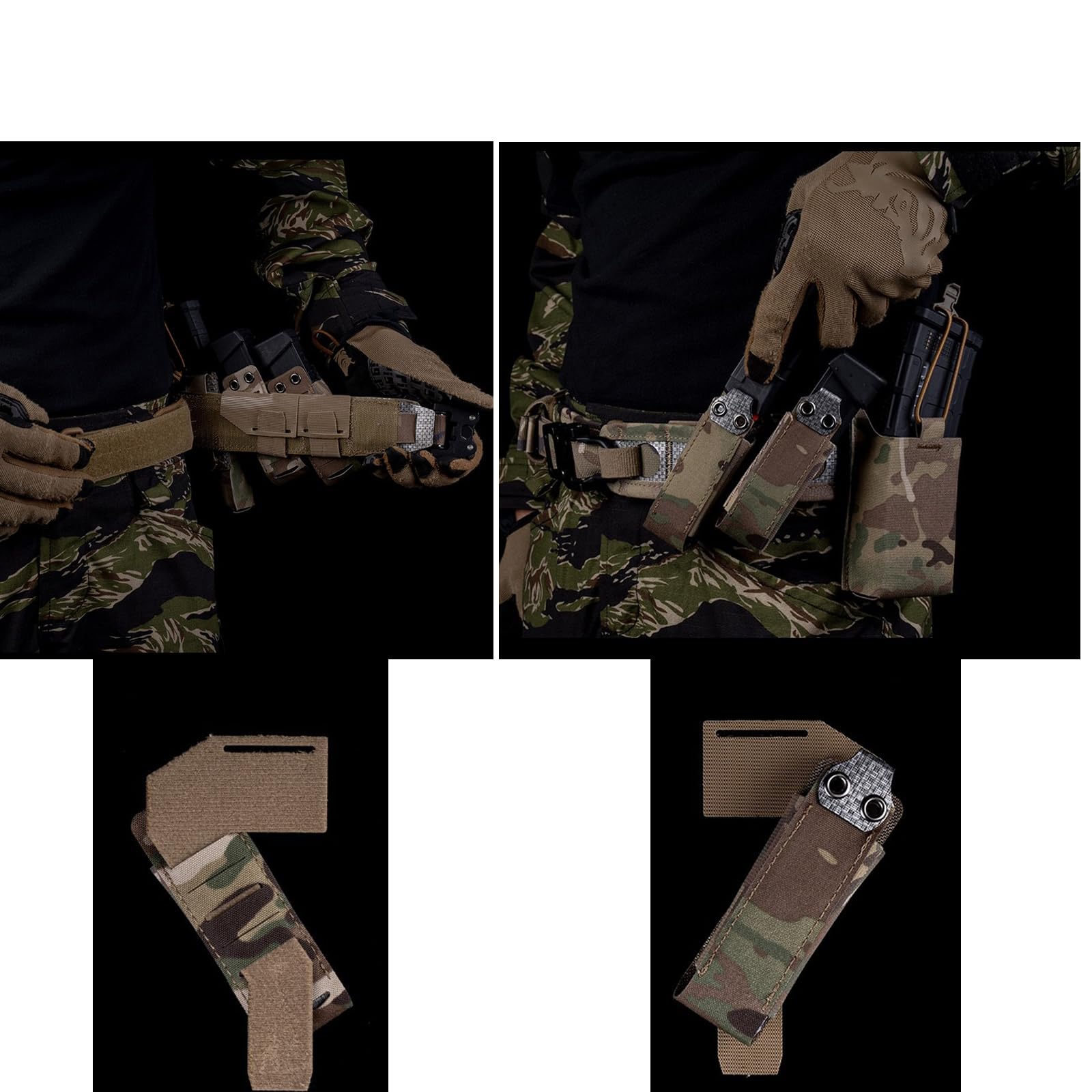 Amazon.com: 2 Packs Left-Handed 45° Angled Pistol Mag Pouch MOLLE