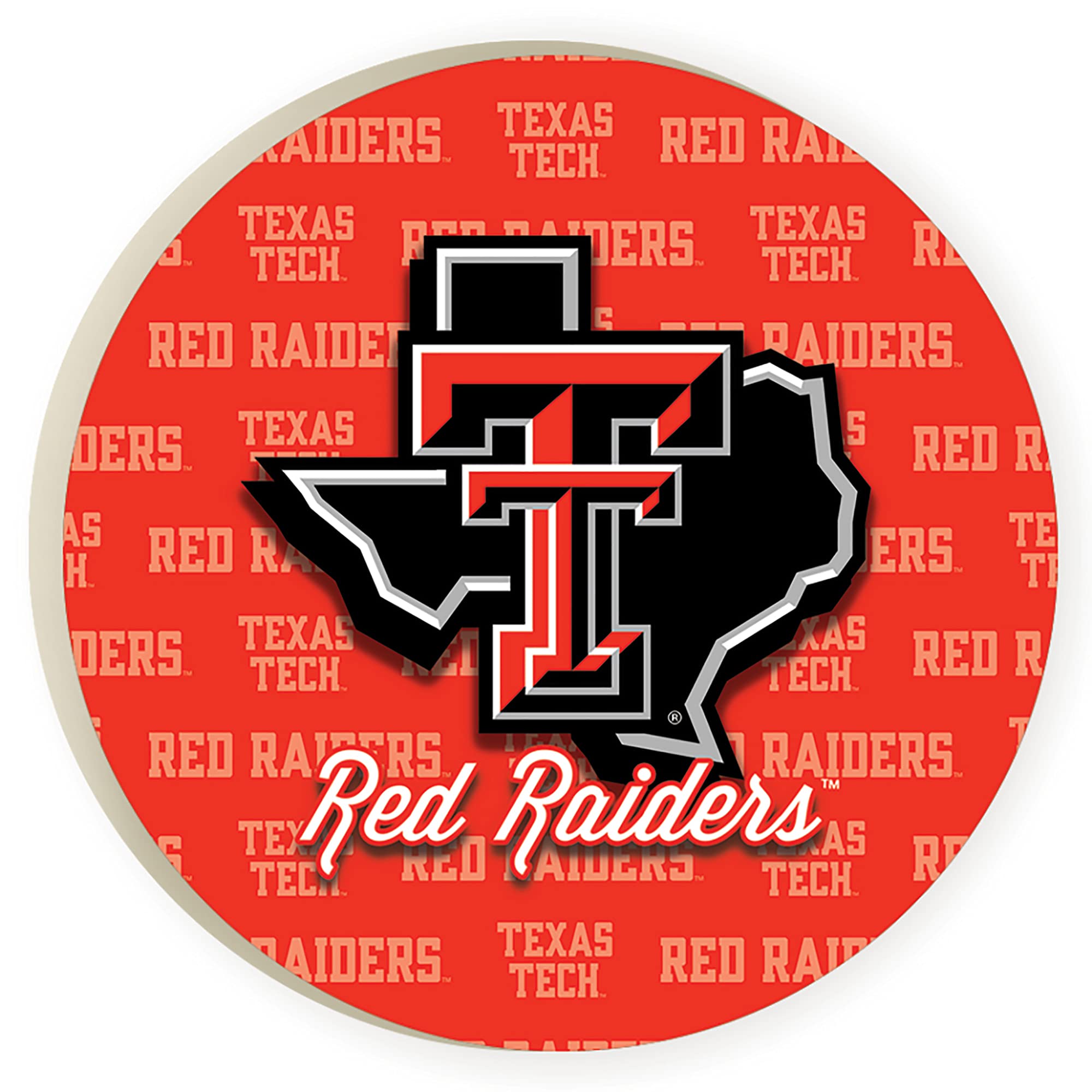 Texas Tech University Raiders 2.75 x 2.75 Ceramic Car Coasters Pack of 2